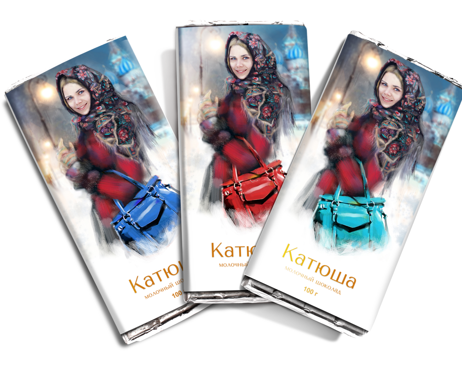 Катюша. Иллюстрация к упаковке шоколада — Иллюстрация, Графика на Dprofile