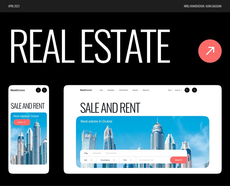 Landing page for real estate на Dprofile