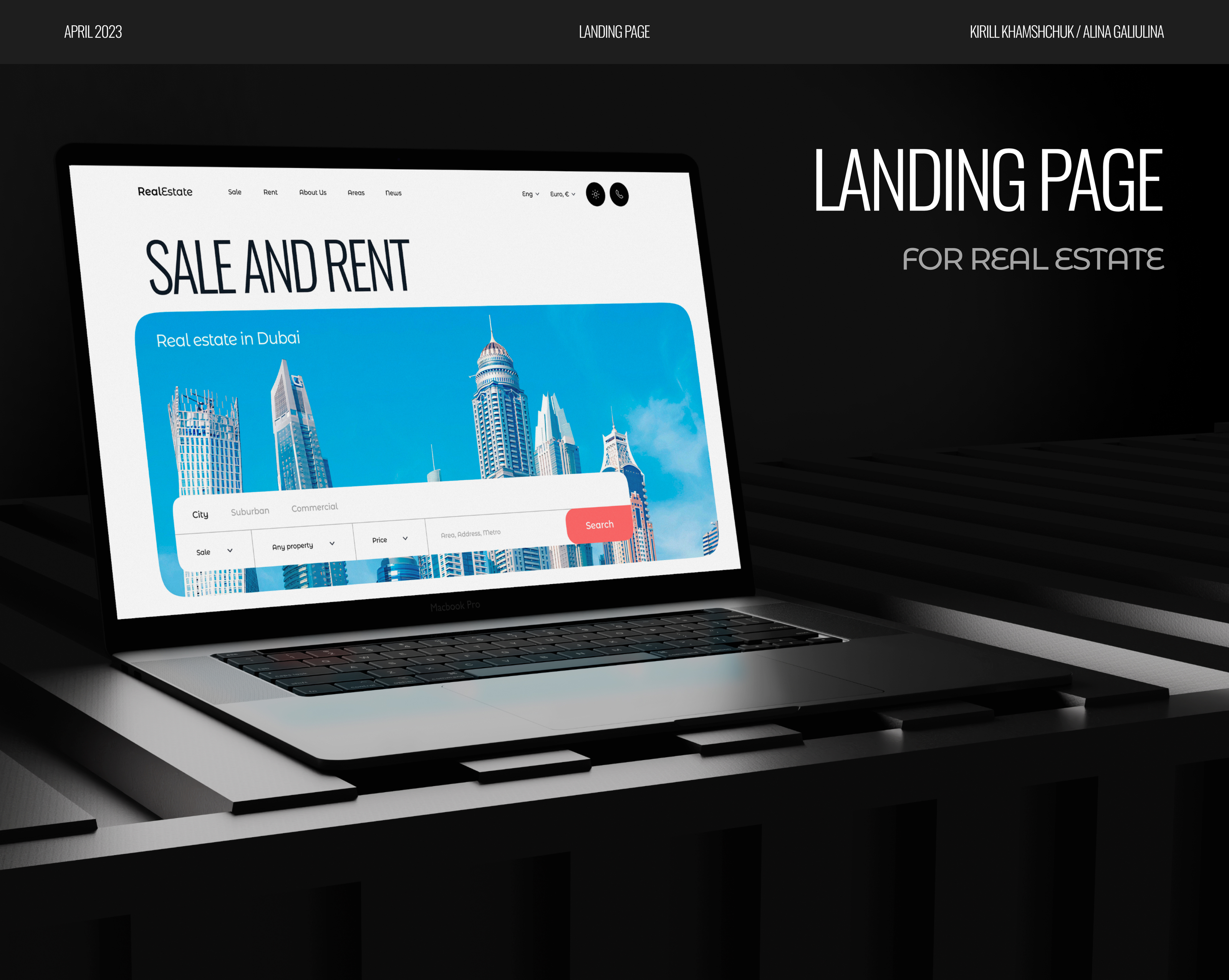 Landing page for real estate — Изображение №1 — Интерфейсы на Dprofile