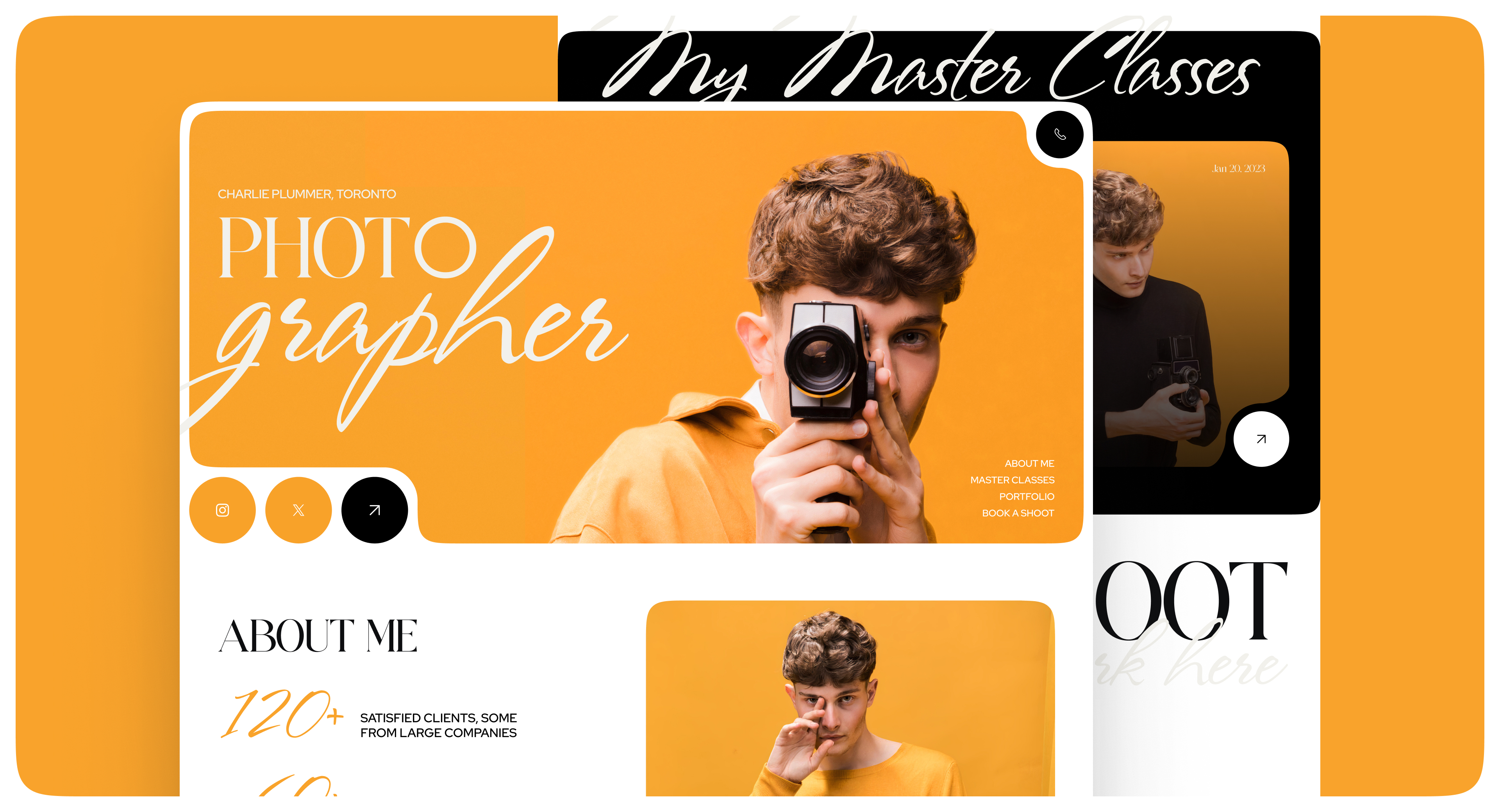 PHOTOGRAPHER - LANDING PAGE — Изображение №1 — Интерфейсы на Dprofile