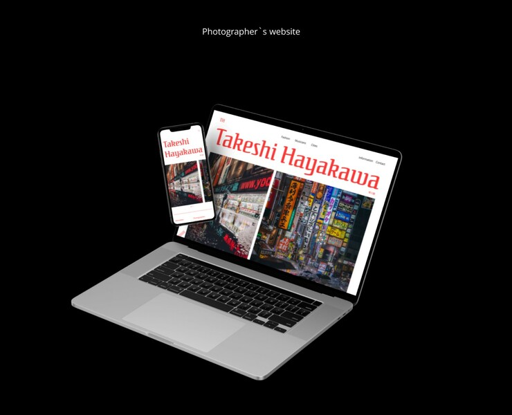 концепт сайта-портфолио фотографа — Интерфейсы на Dprofile