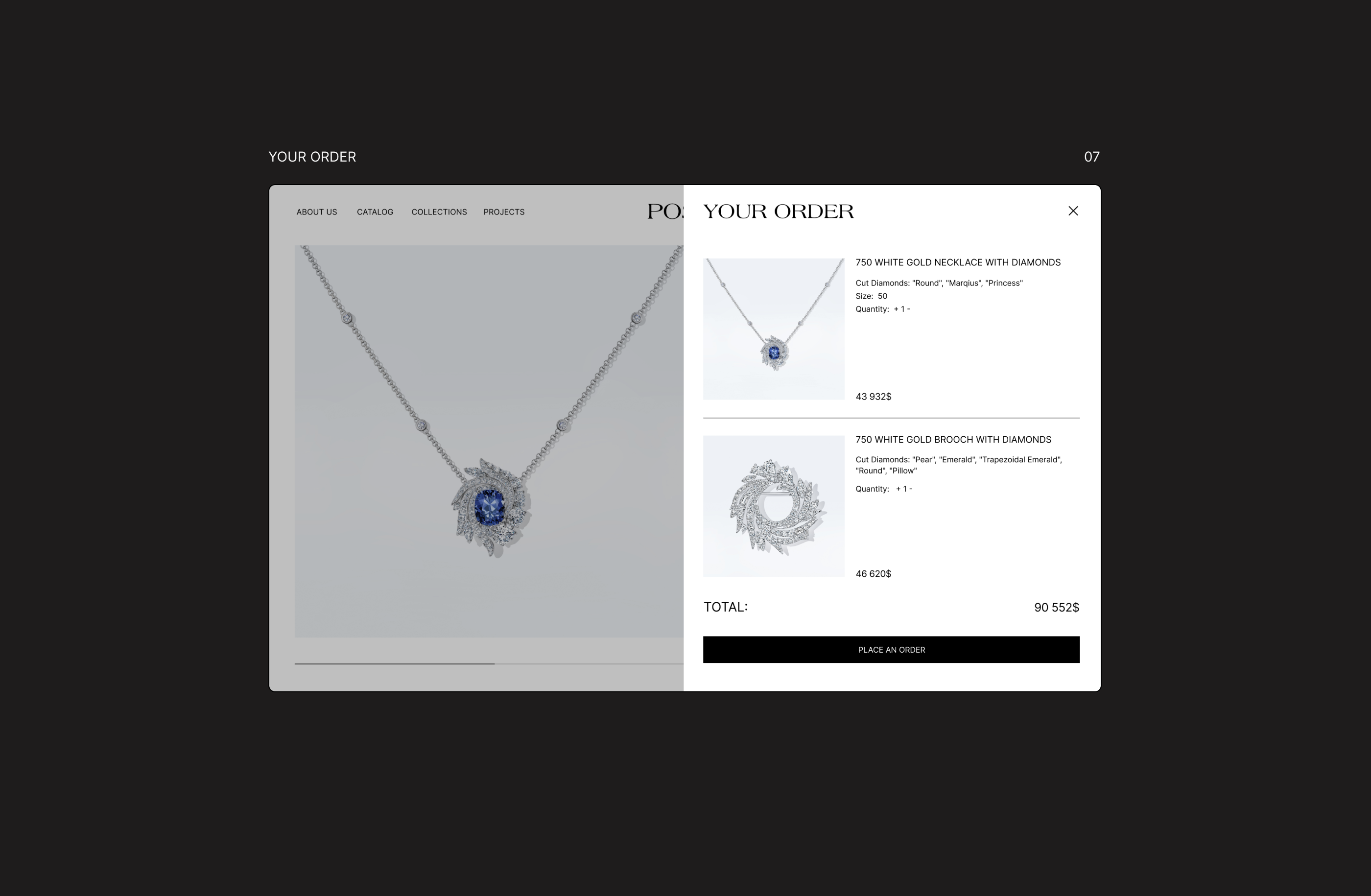 Posie | Online jewelry store — Изображение №8 — Интерфейсы на Dprofile