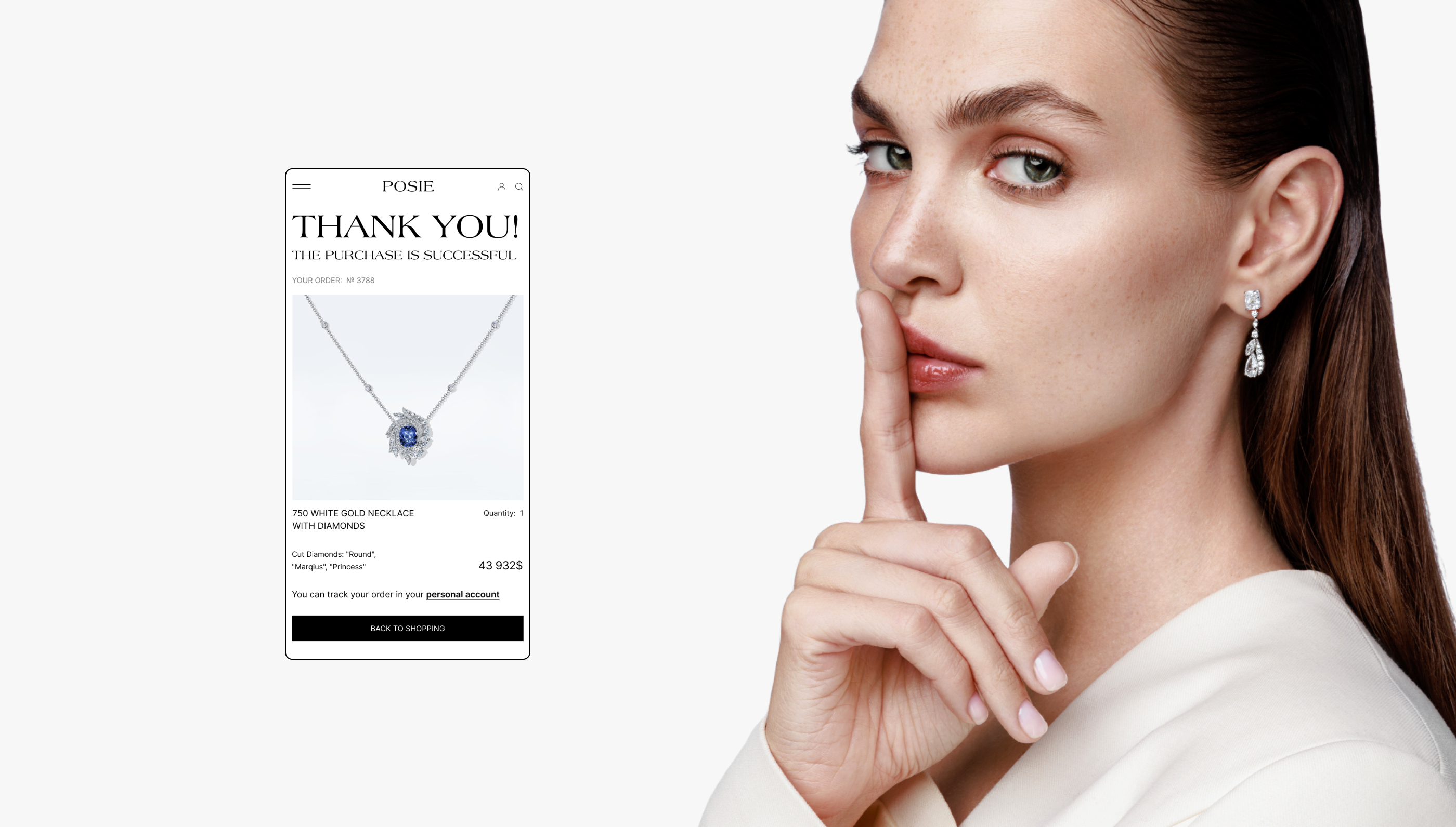 Posie | Online jewelry store — Изображение №9 — Интерфейсы на Dprofile
