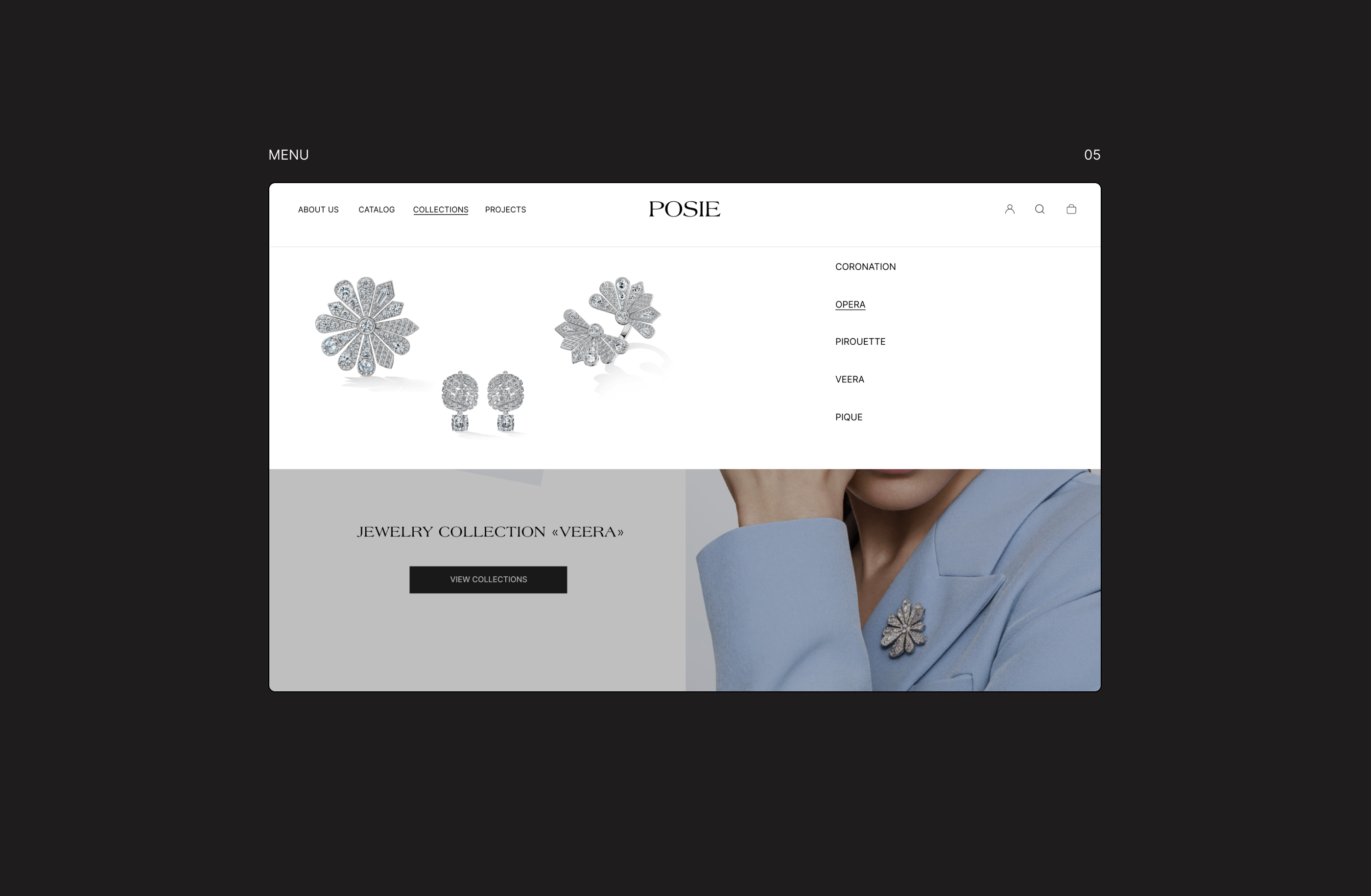 Posie | Online jewelry store — Изображение №6 — Интерфейсы на Dprofile