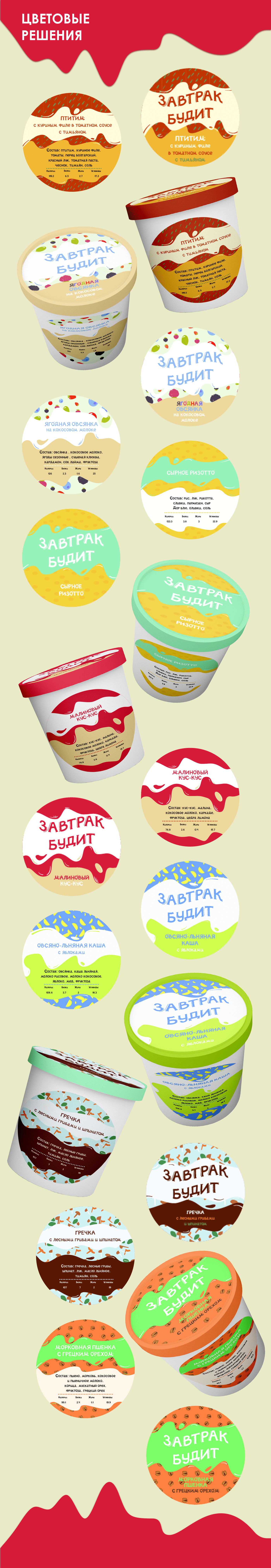 Дизайн упаковки "Завтрак будит" — Изображение №9 — Брендинг, Иллюстрация на Dprofile