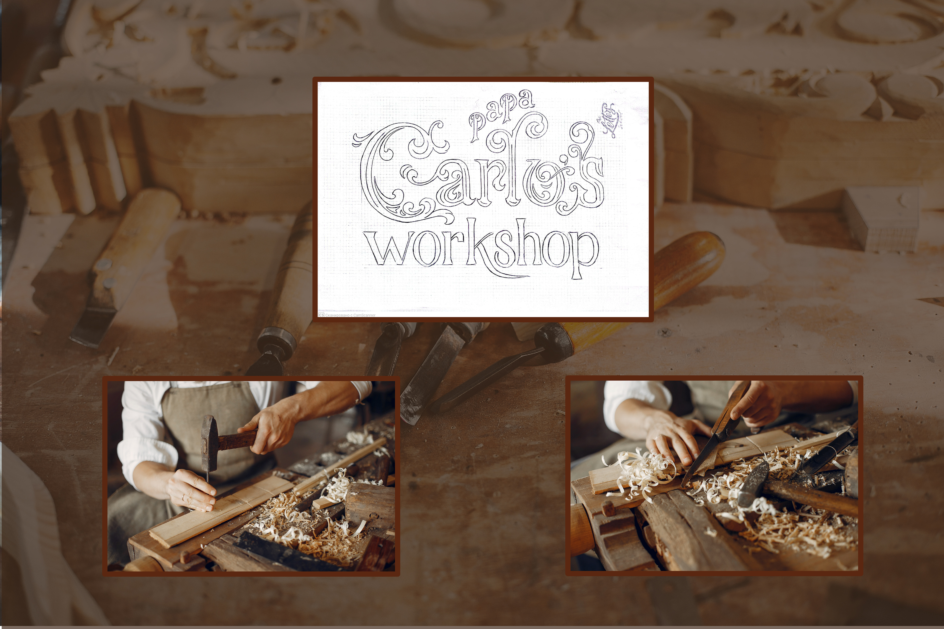 Carpentry workshop "Papa Carlo" — Изображение №2 — Брендинг на Dprofile