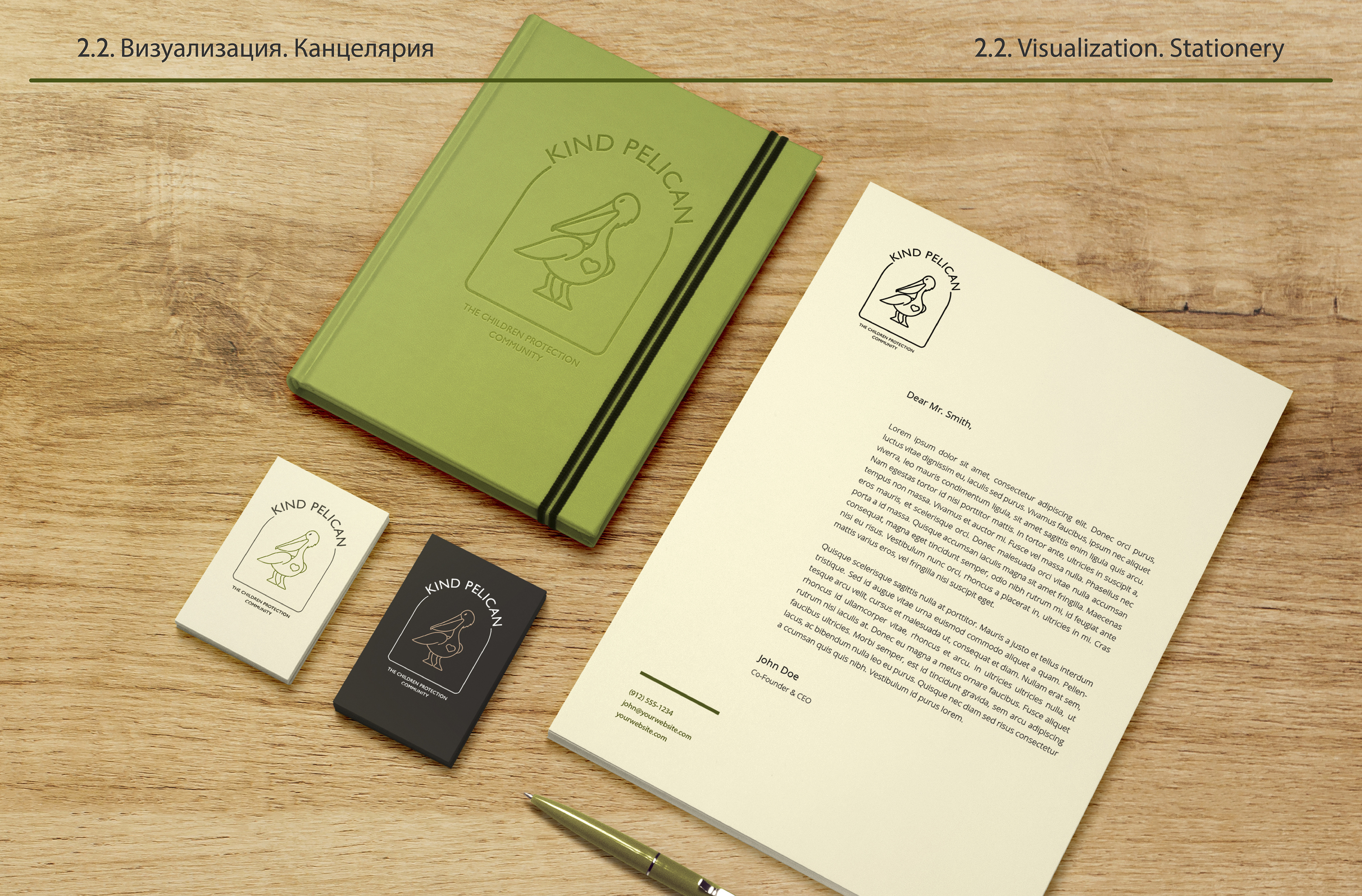 The logo "Kind pelican" — Изображение №4 — Брендинг, Графика на Dprofile