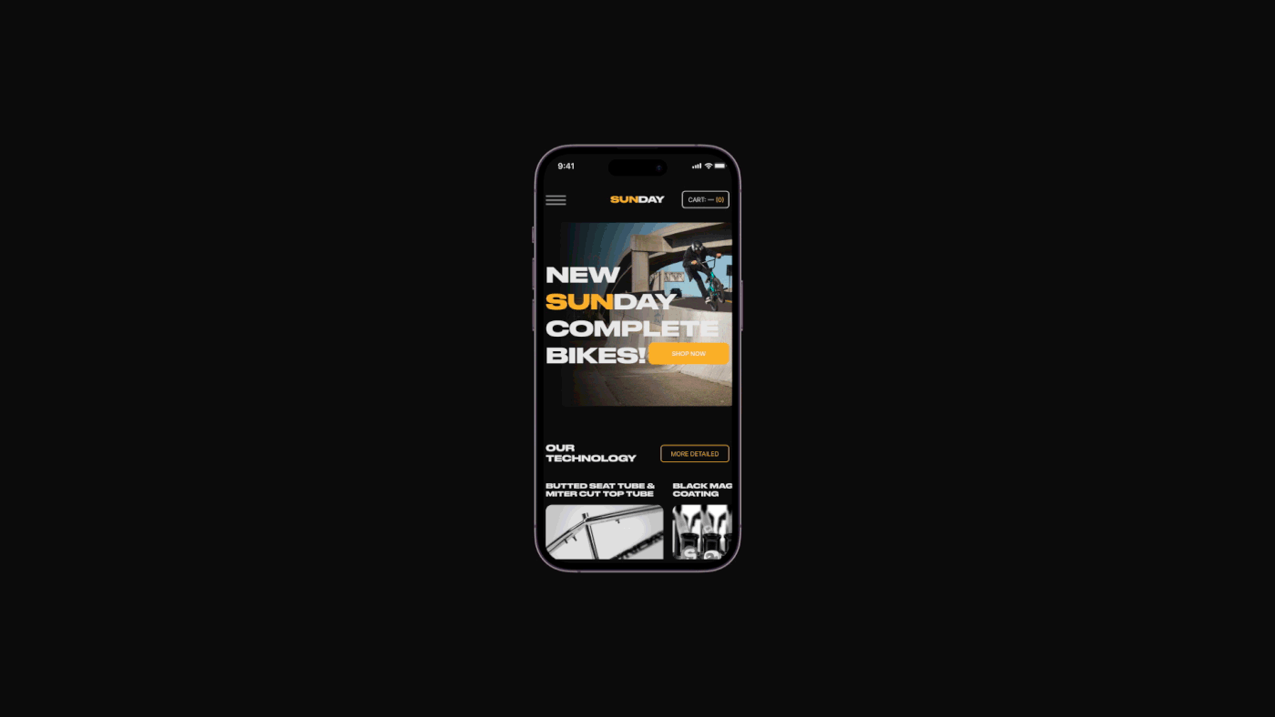 Sunday Bikes | E-commerce redesign — Изображение №8 — Интерфейсы на Dprofile