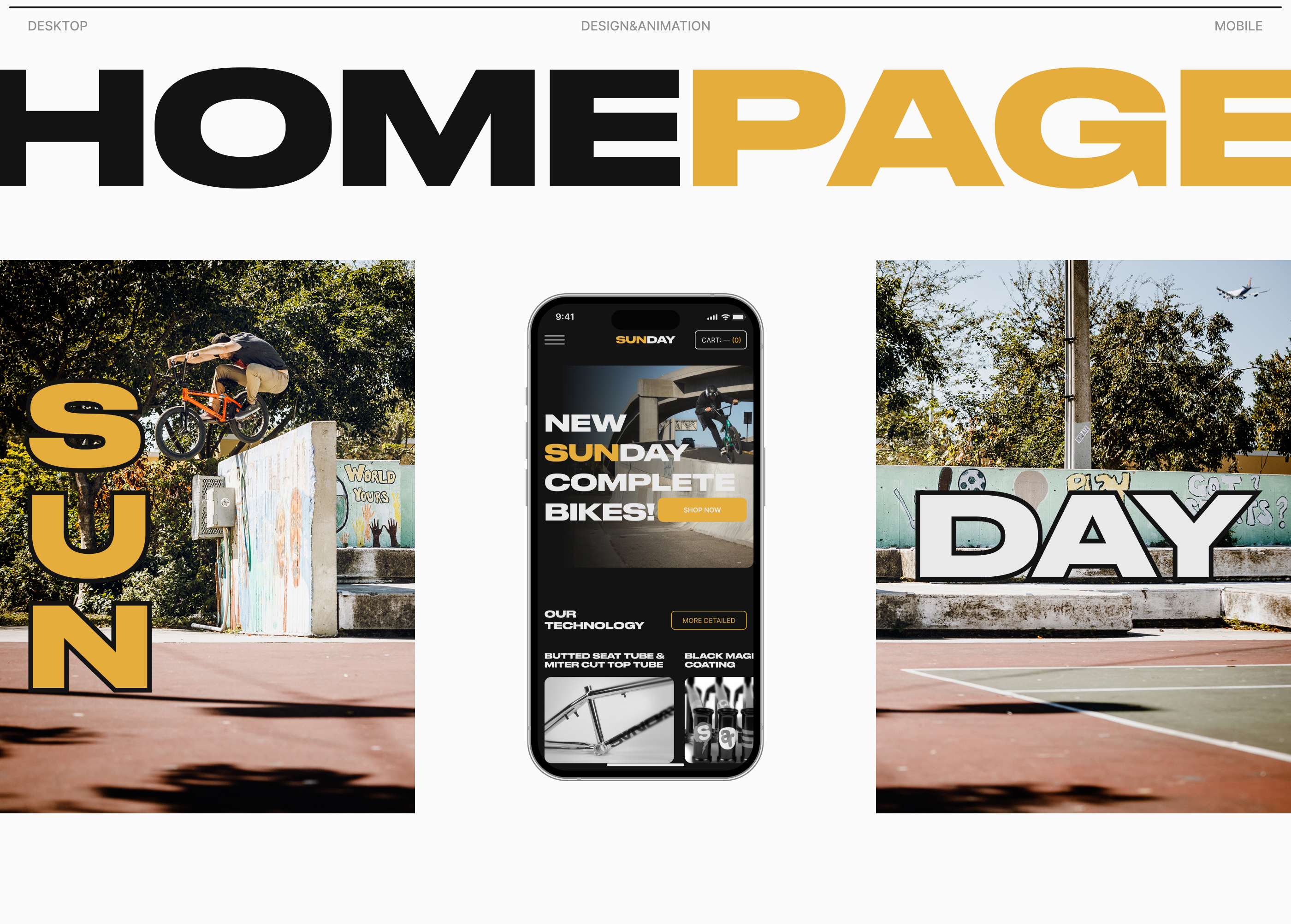 Sunday Bikes | E-commerce redesign — Изображение №2 — Интерфейсы на Dprofile