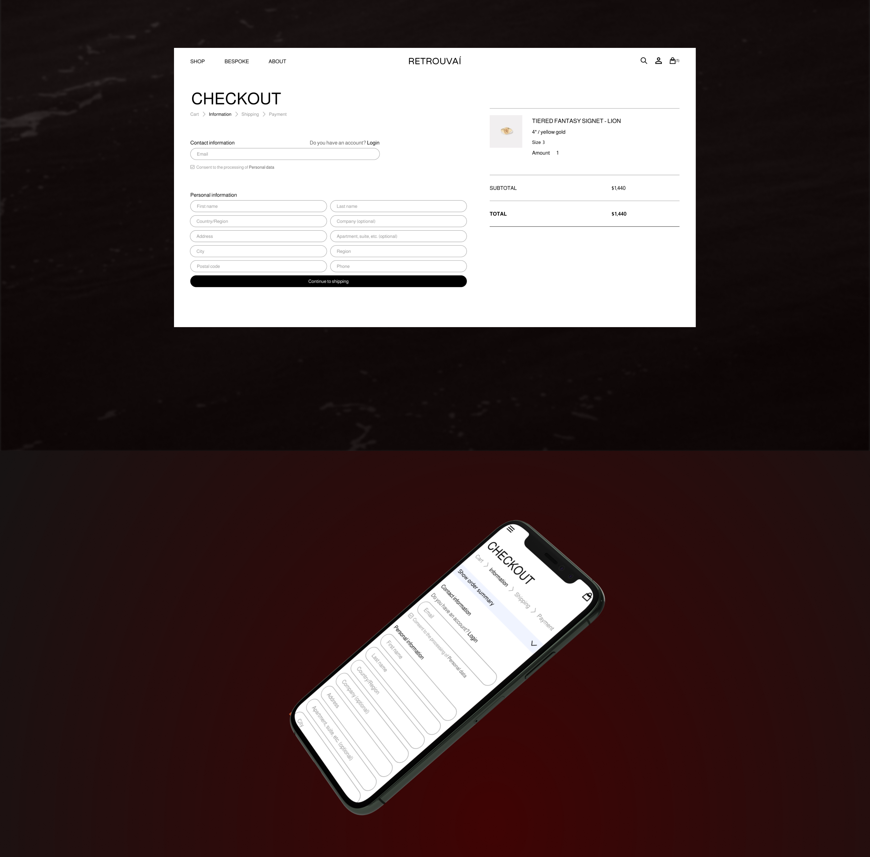 RETROUVAÍ - Redesign online store — Изображение №8 — Интерфейсы на Dprofile