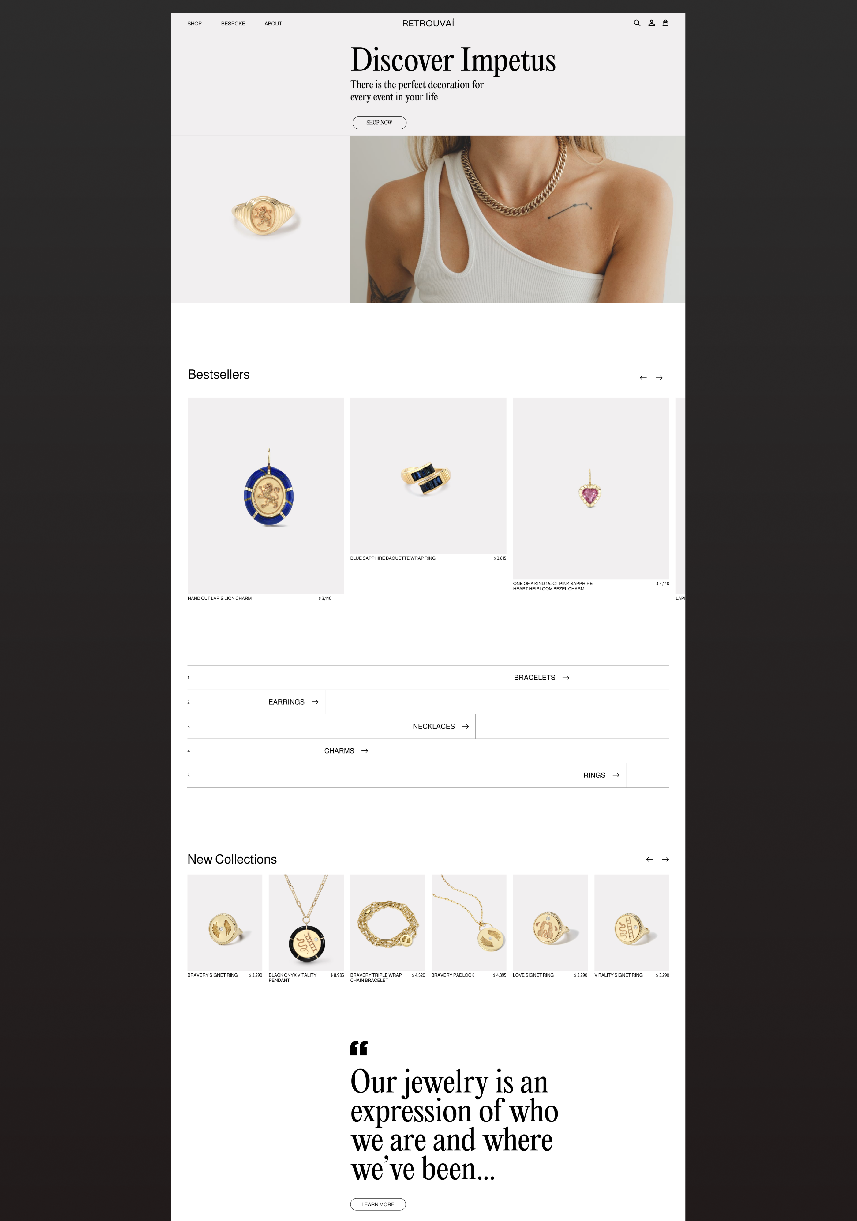 RETROUVAÍ - Redesign online store — Изображение №2 — Интерфейсы на Dprofile