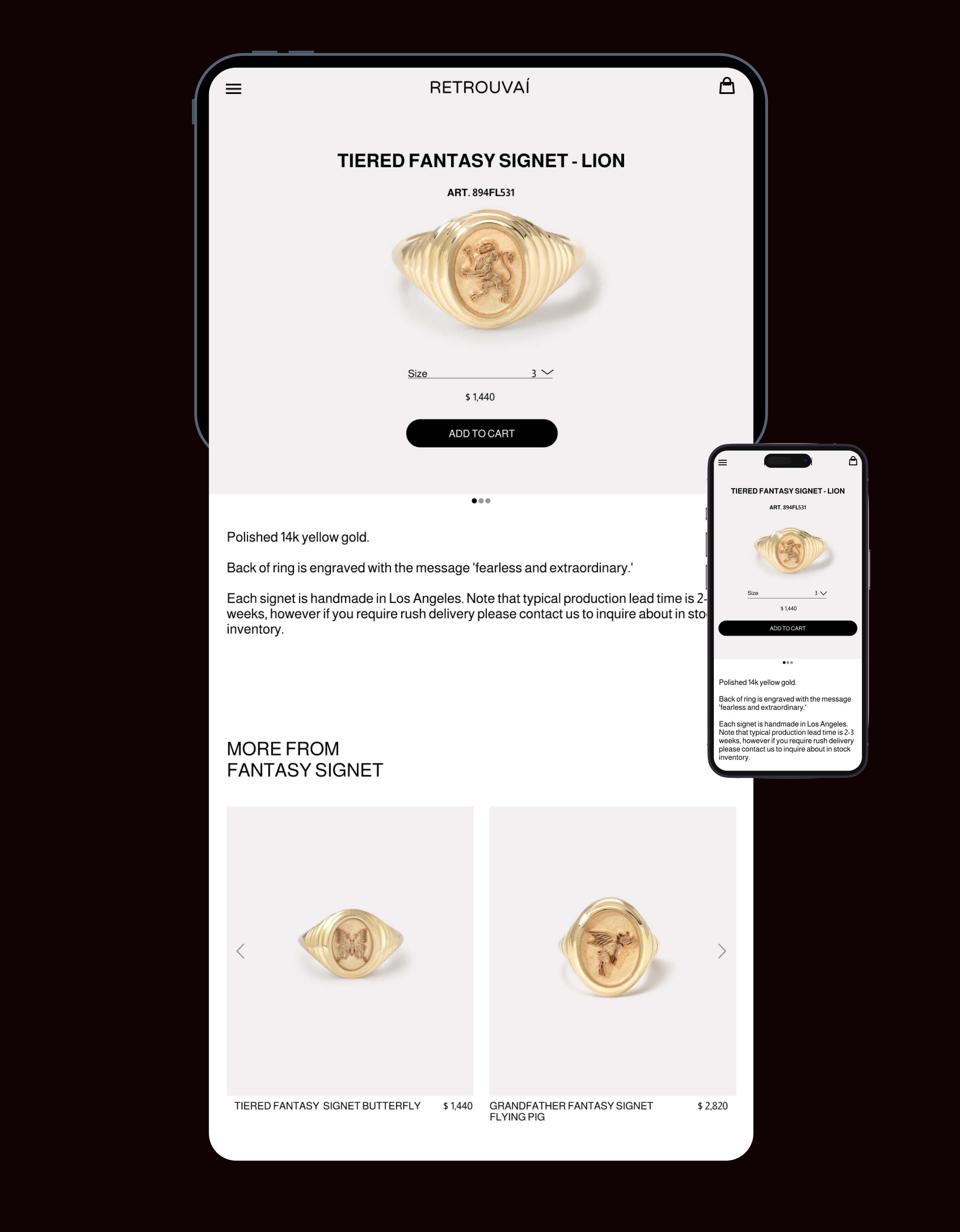 RETROUVAÍ - Redesign online store — Изображение №5 — Интерфейсы на Dprofile