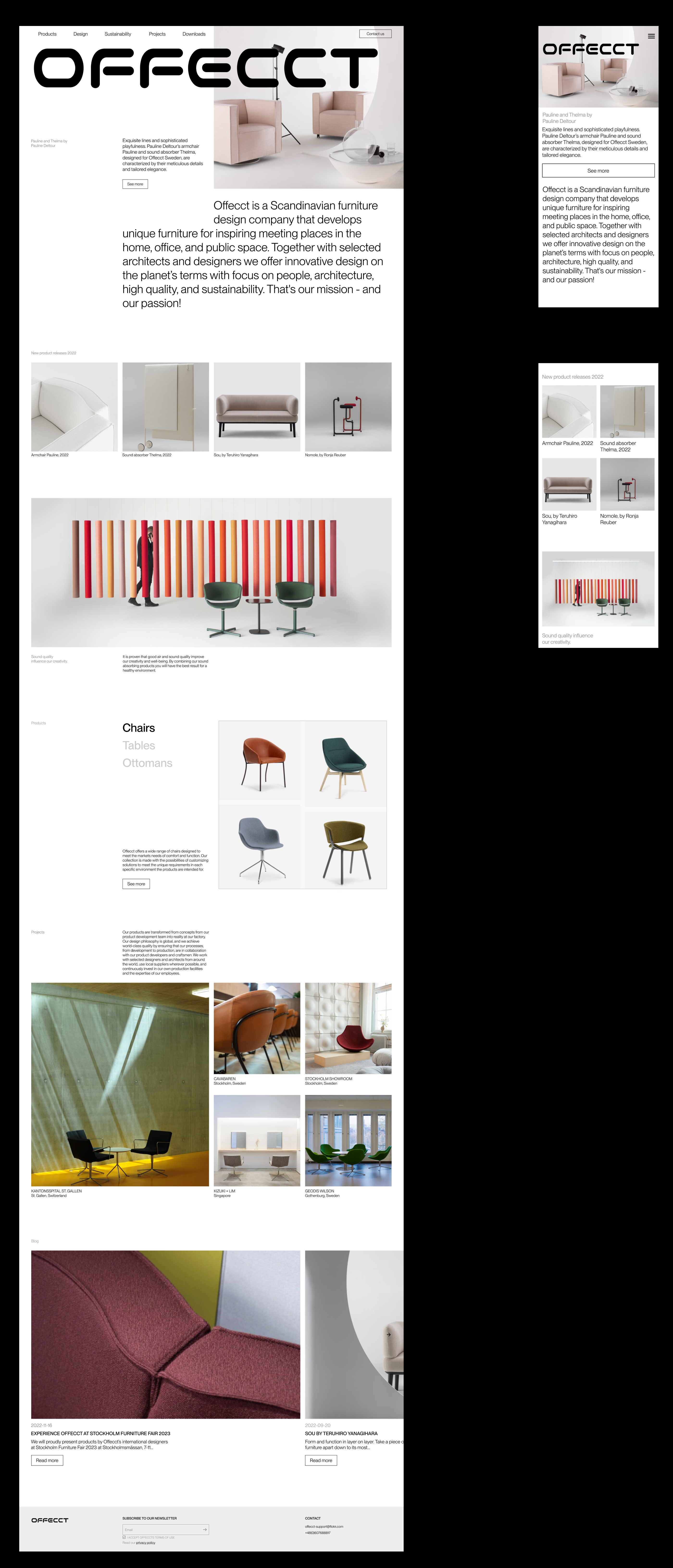 OFFECCT - Corporate website — Изображение №2 — Интерфейсы на Dprofile