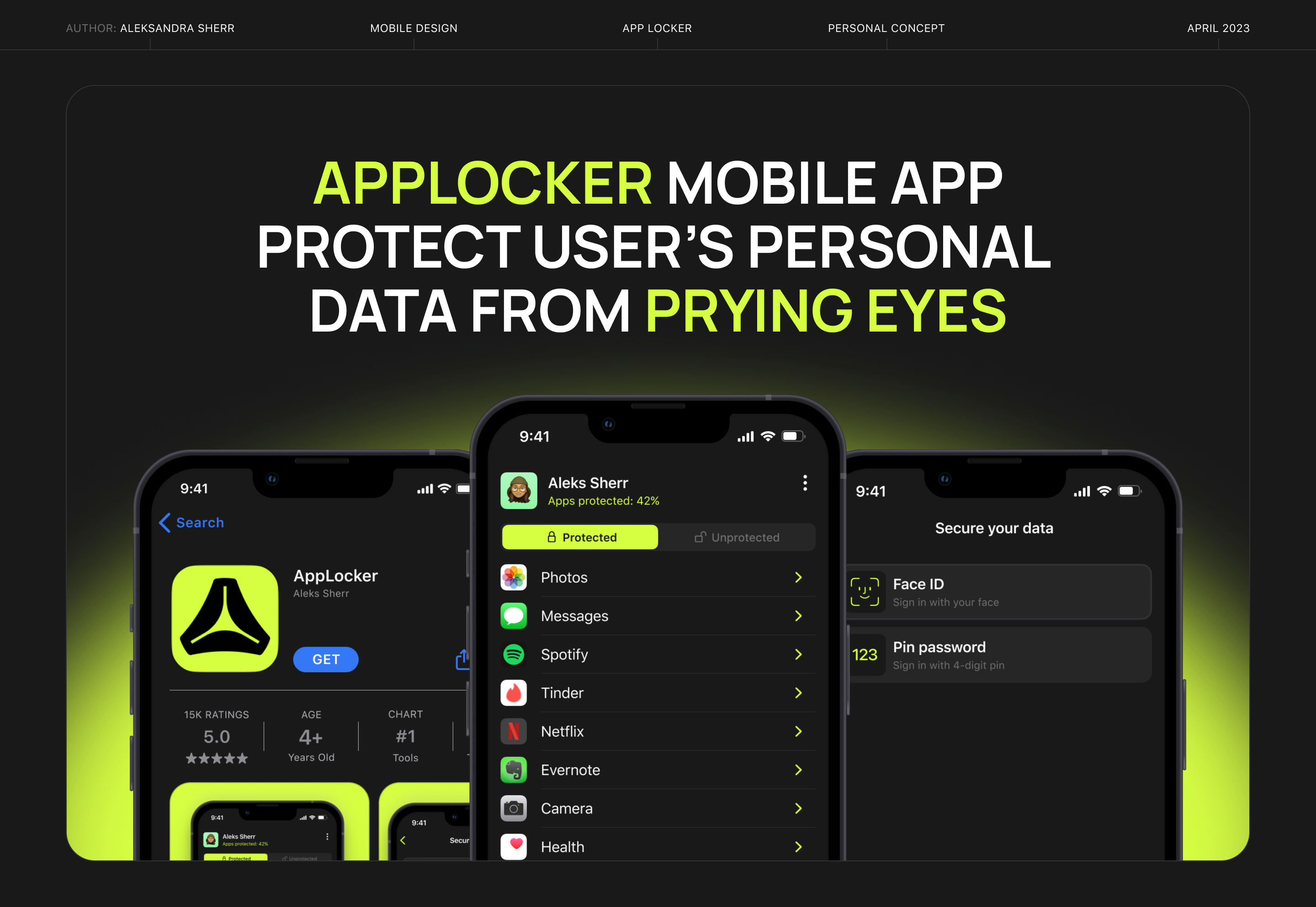AppLocker — Изображение №1 — Интерфейсы на Dprofile