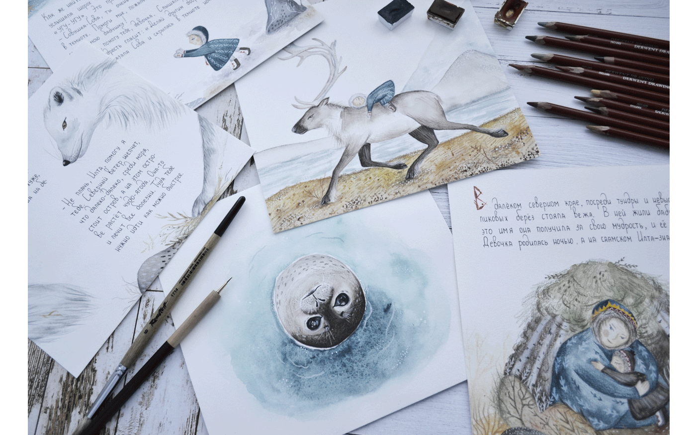 Illustrated children's book "Ilta's wonderful story" — Изображение №4 — Иллюстрация на Dprofile