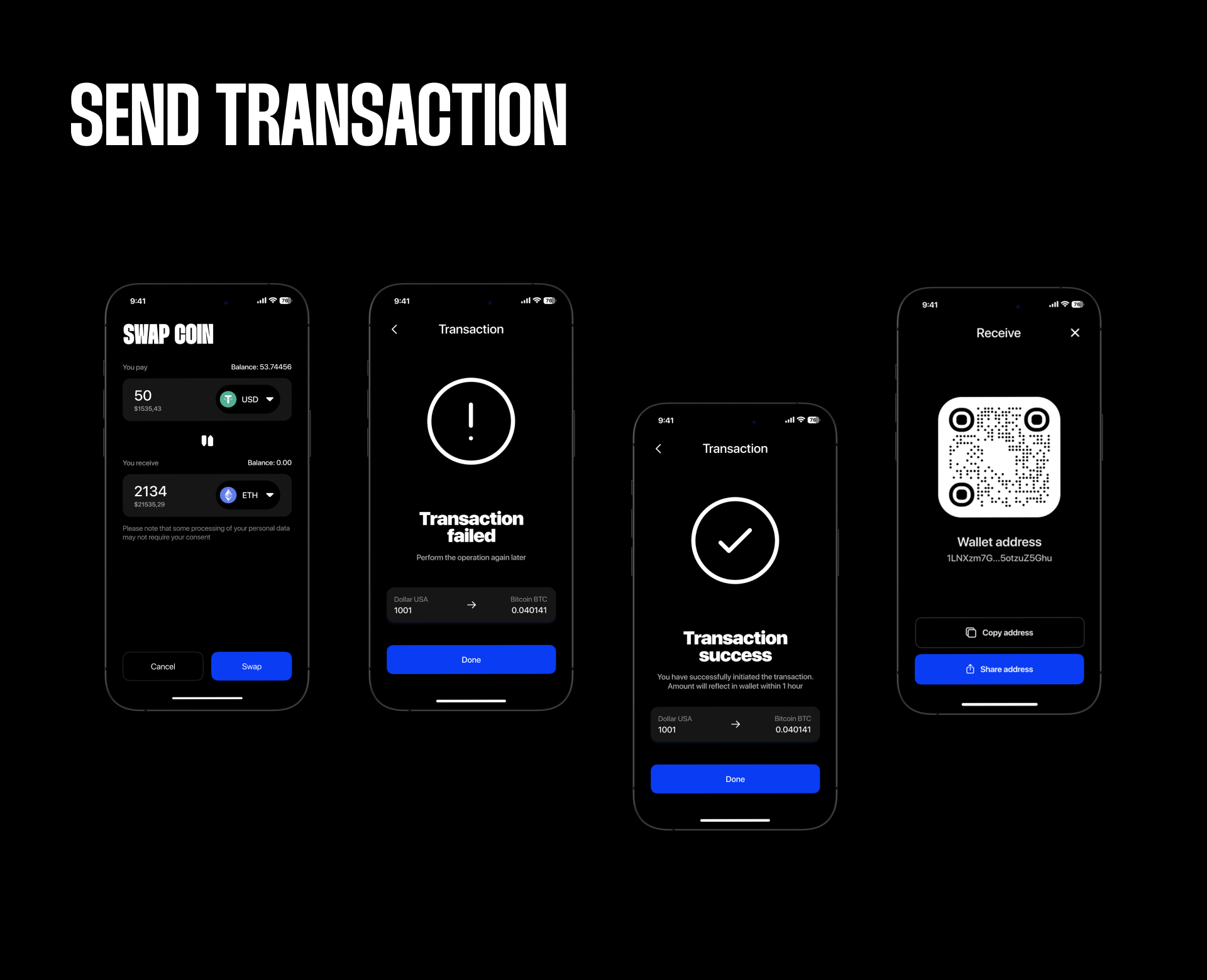 BullBoard — Crypto App & UX/UI — Изображение №18 — Интерфейсы, Брендинг на Dprofile