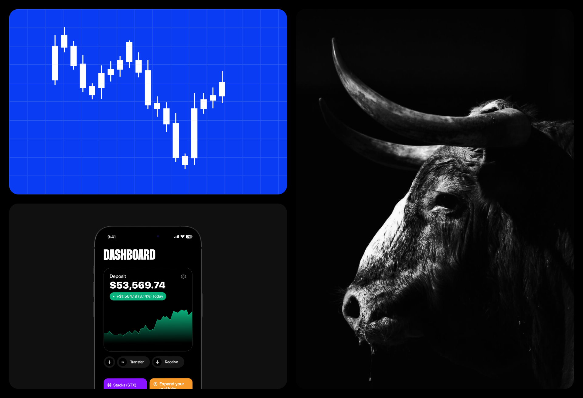BullBoard — Crypto App & UX/UI — Изображение №4 — Интерфейсы, Брендинг на Dprofile