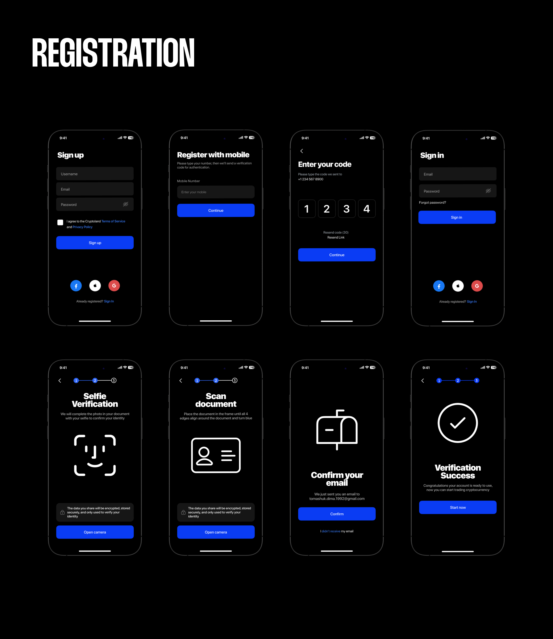 BullBoard — Crypto App & UX/UI — Изображение №27 — Интерфейсы, Брендинг на Dprofile