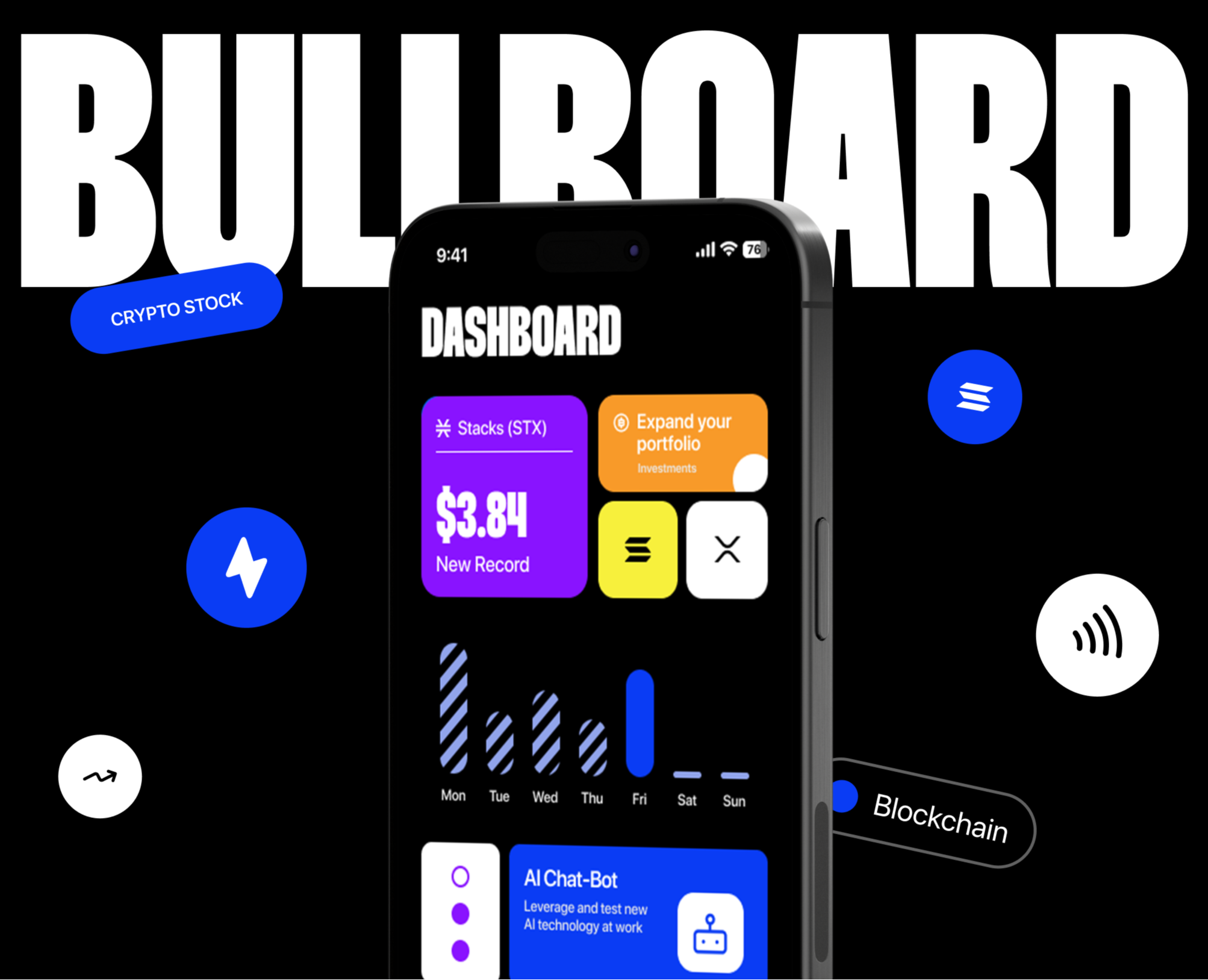 BullBoard — Crypto App & UX/UI на Dprofile