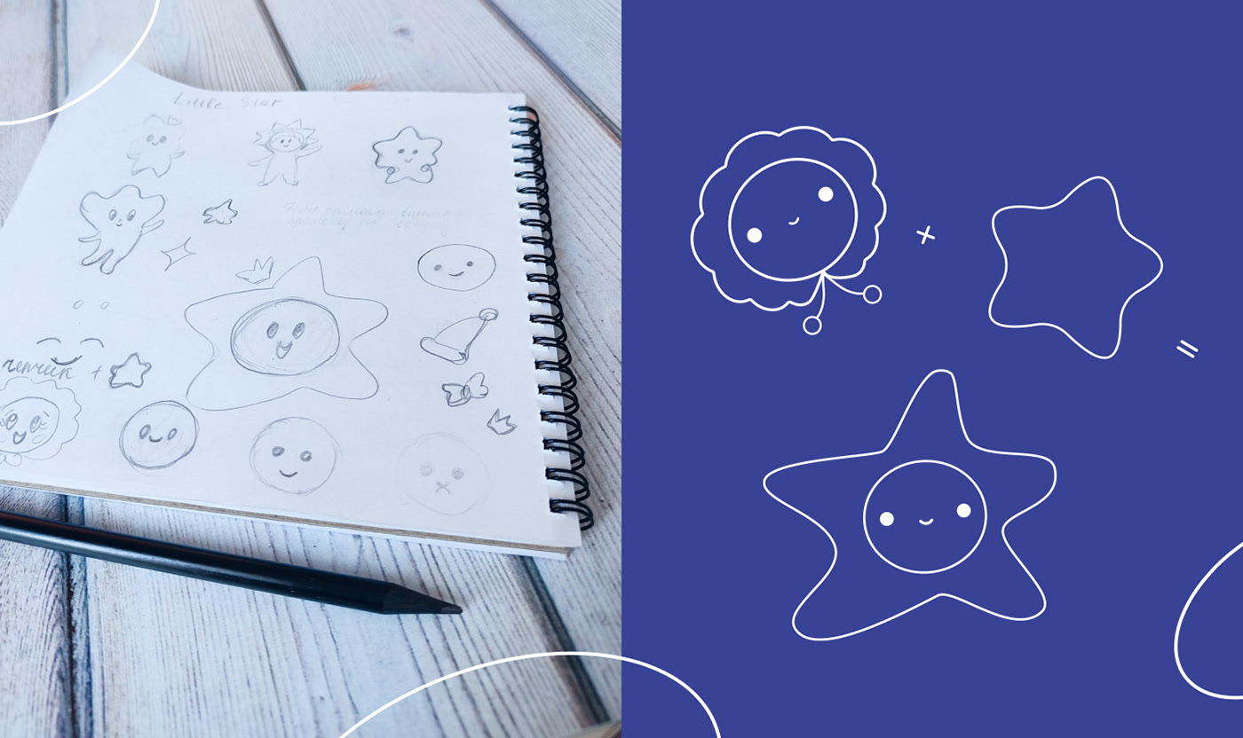 Little Star - логотип для магазина детской одежды — Изображение №3 — Иллюстрация, Графика на Dprofile