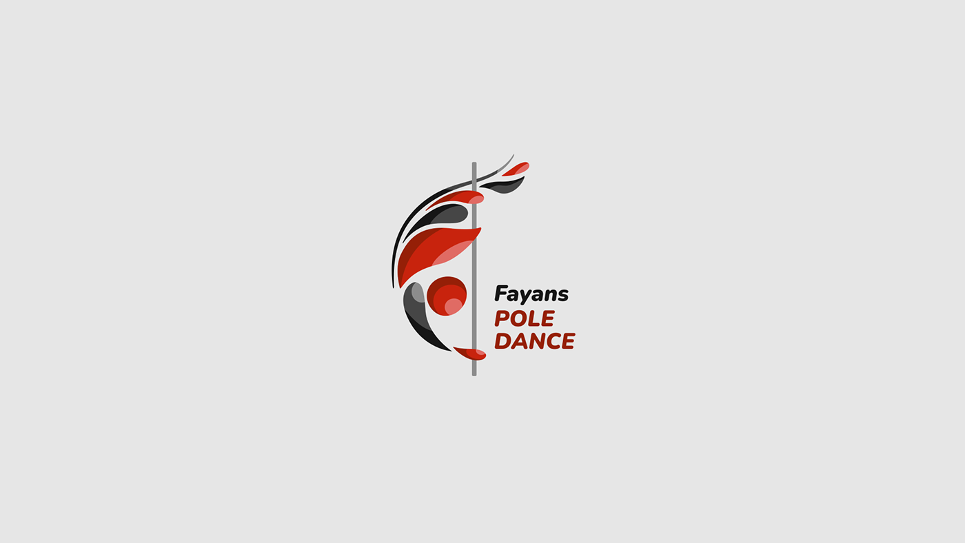 Логотип студии танца FAYANS POLE DANCE — Изображение №2 — Брендинг, Графика на Dprofile