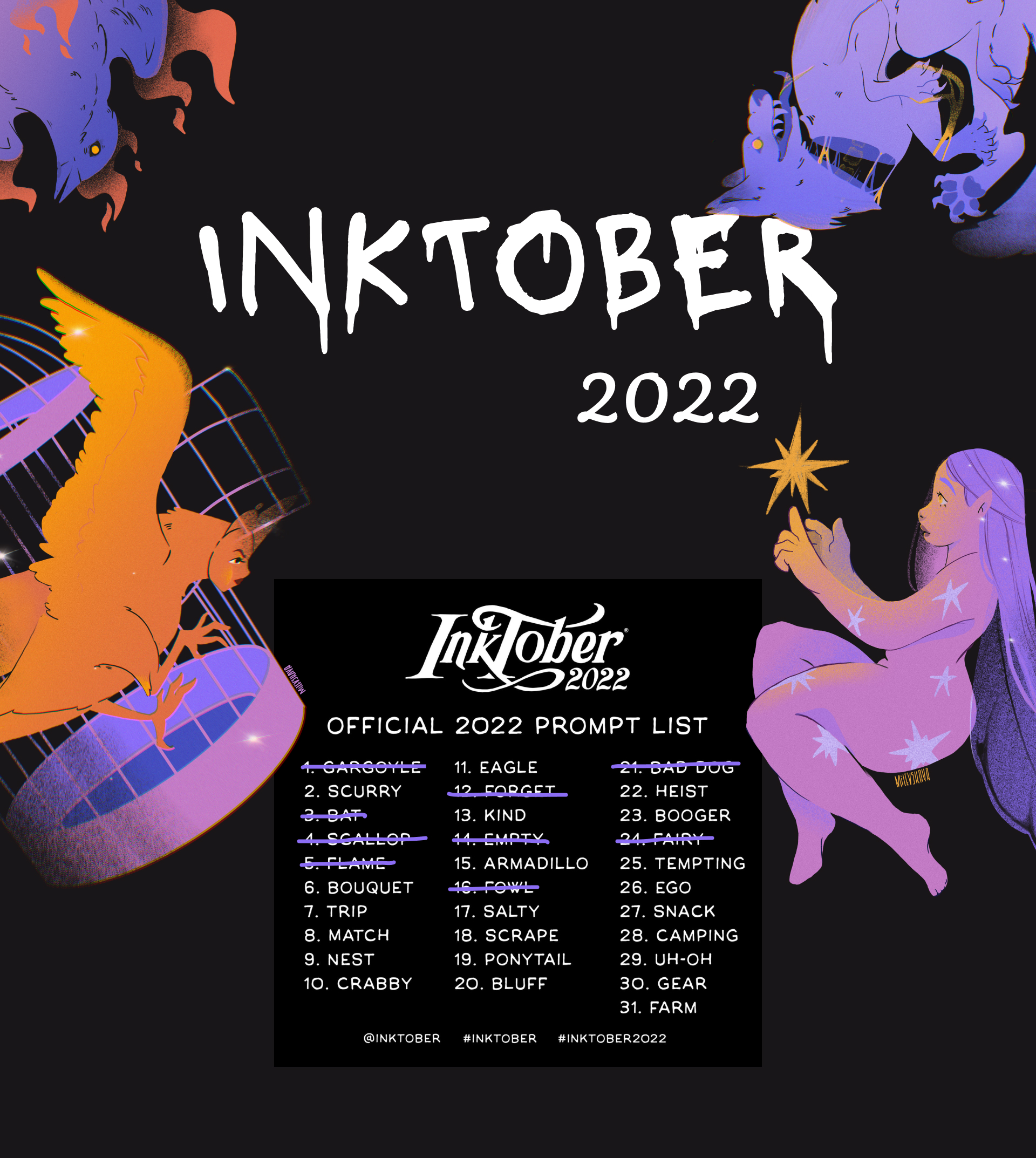 InkTober 2022 — Изображение №1 — Иллюстрация на Dprofile