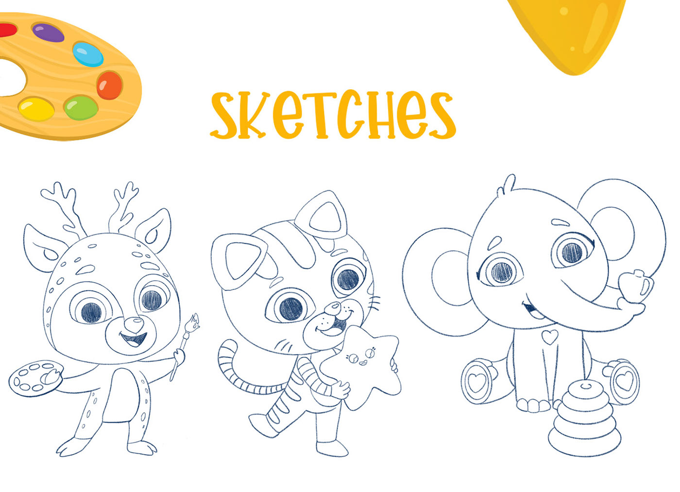 Cartoon characters kids animals — Изображение №2 — Иллюстрация на Dprofile