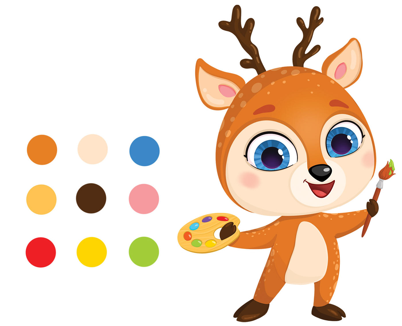 Cartoon characters kids animals — Изображение №4 — Иллюстрация на Dprofile