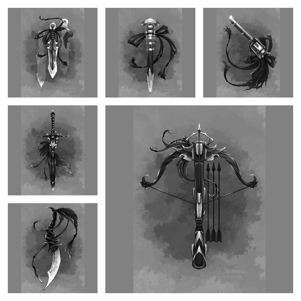 Inktober props — Изображение №1 — Иллюстрация, Графика на Dprofile