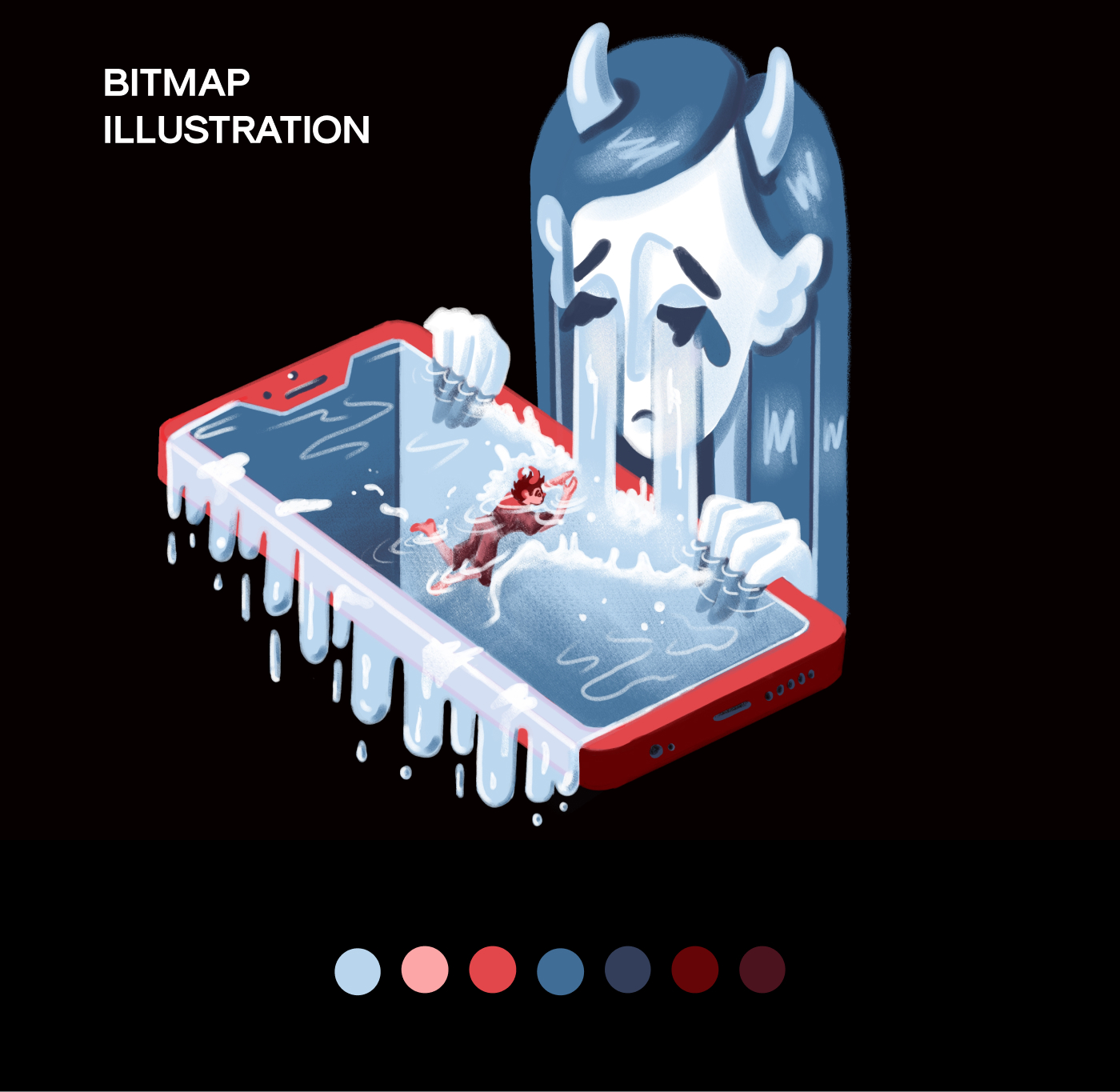 Иллюстрация - По ту сторону экрана телефона — Изображение №8 — Иллюстрация на Dprofile
