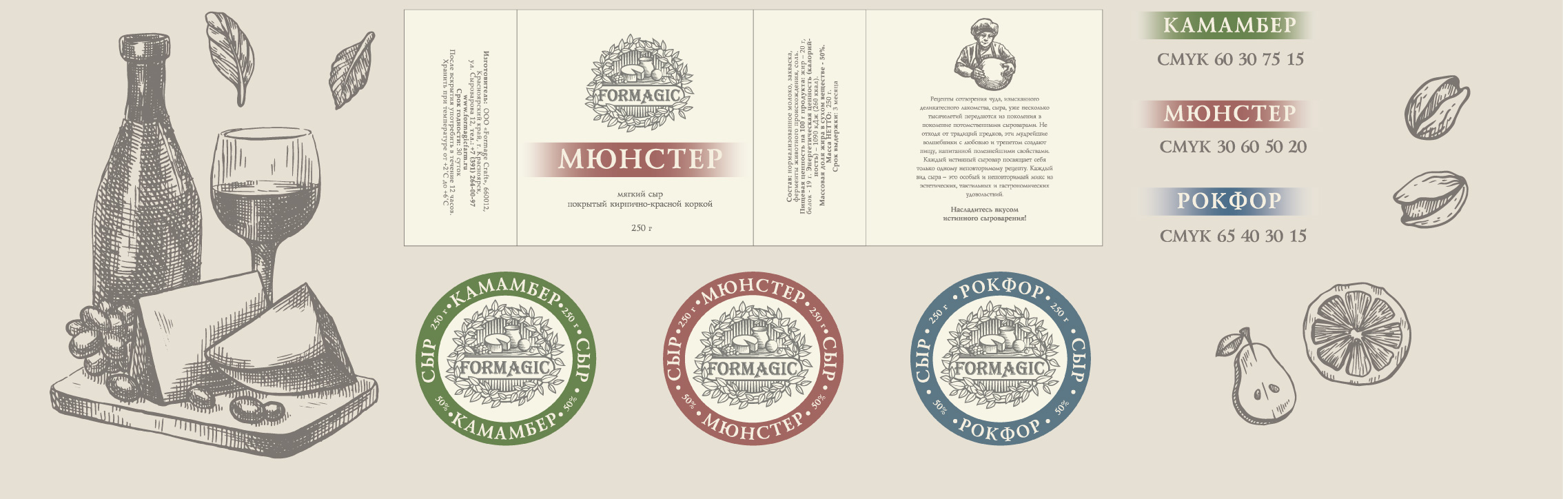 Промышленный дизайн упаковки сыра. Классика. — Изображение №3 — Брендинг на Dprofile