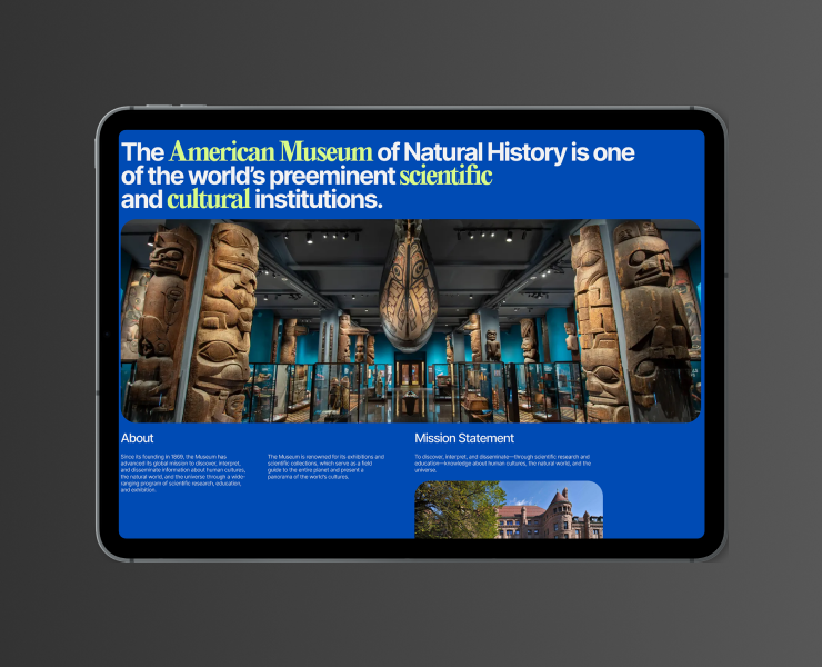 The American Museum of Natural History — Интерфейсы на Dprofile