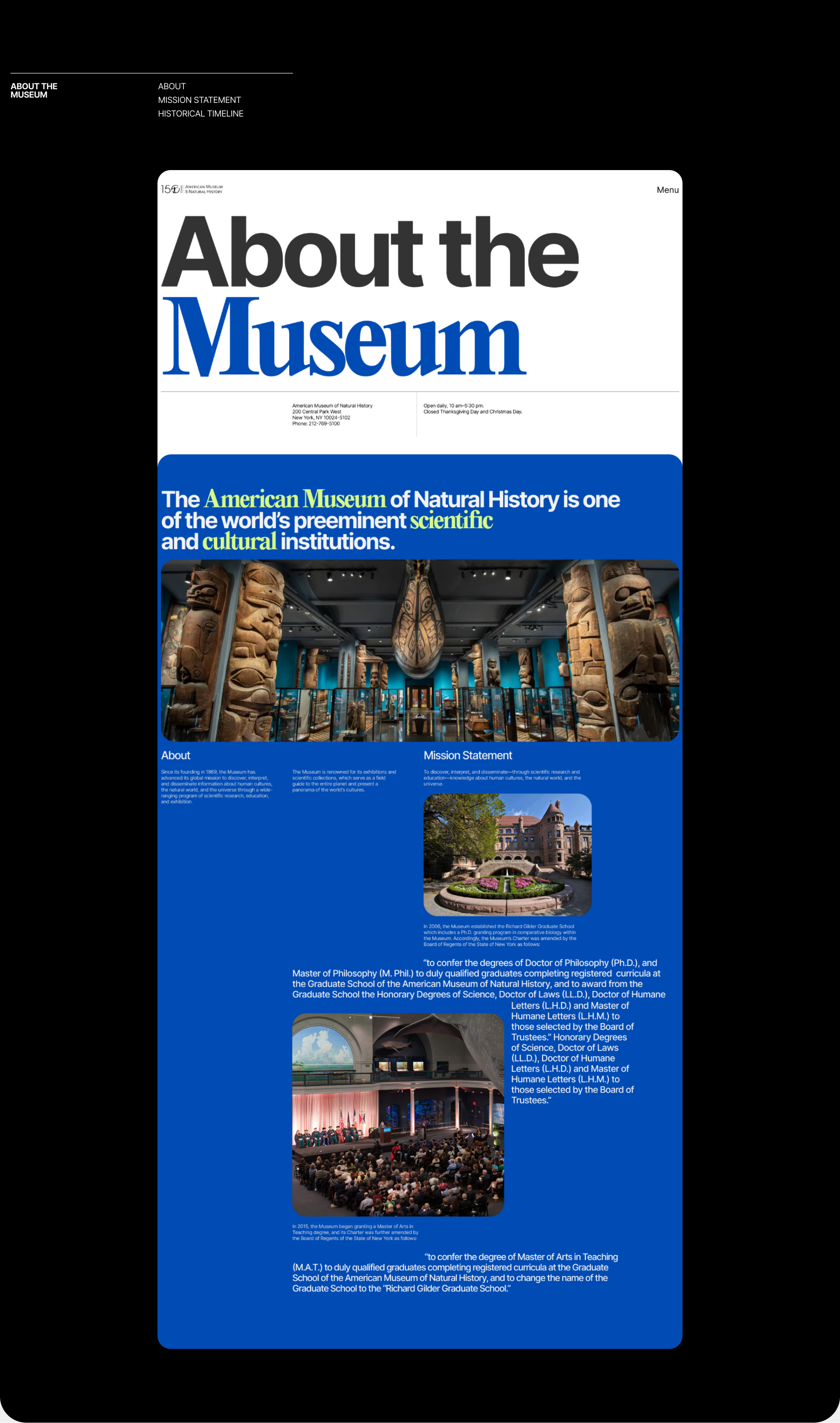 The American Museum of Natural History — Изображение №6 — Интерфейсы на Dprofile