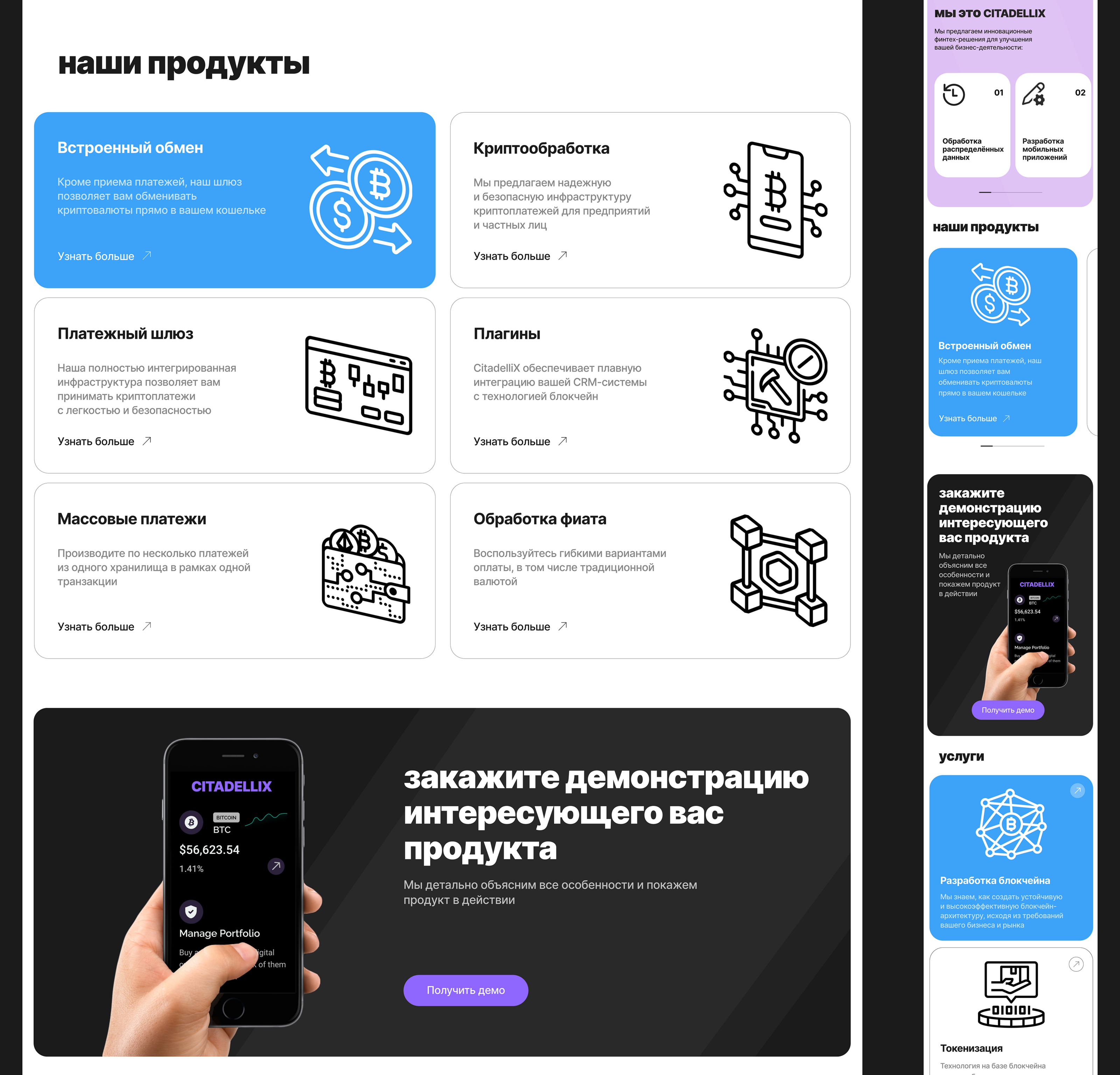 CITADELLIX | LANDING PAGE — Изображение №5 — Интерфейсы на Dprofile
