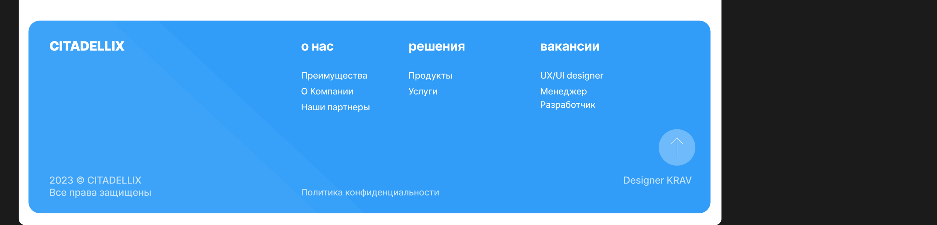 CITADELLIX | LANDING PAGE — Изображение №7 — Интерфейсы на Dprofile
