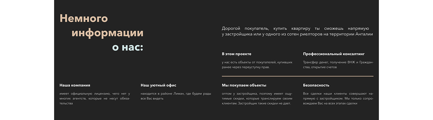 Landing for turkish developer — Изображение №6 — Графика, Маркетинг на Dprofile