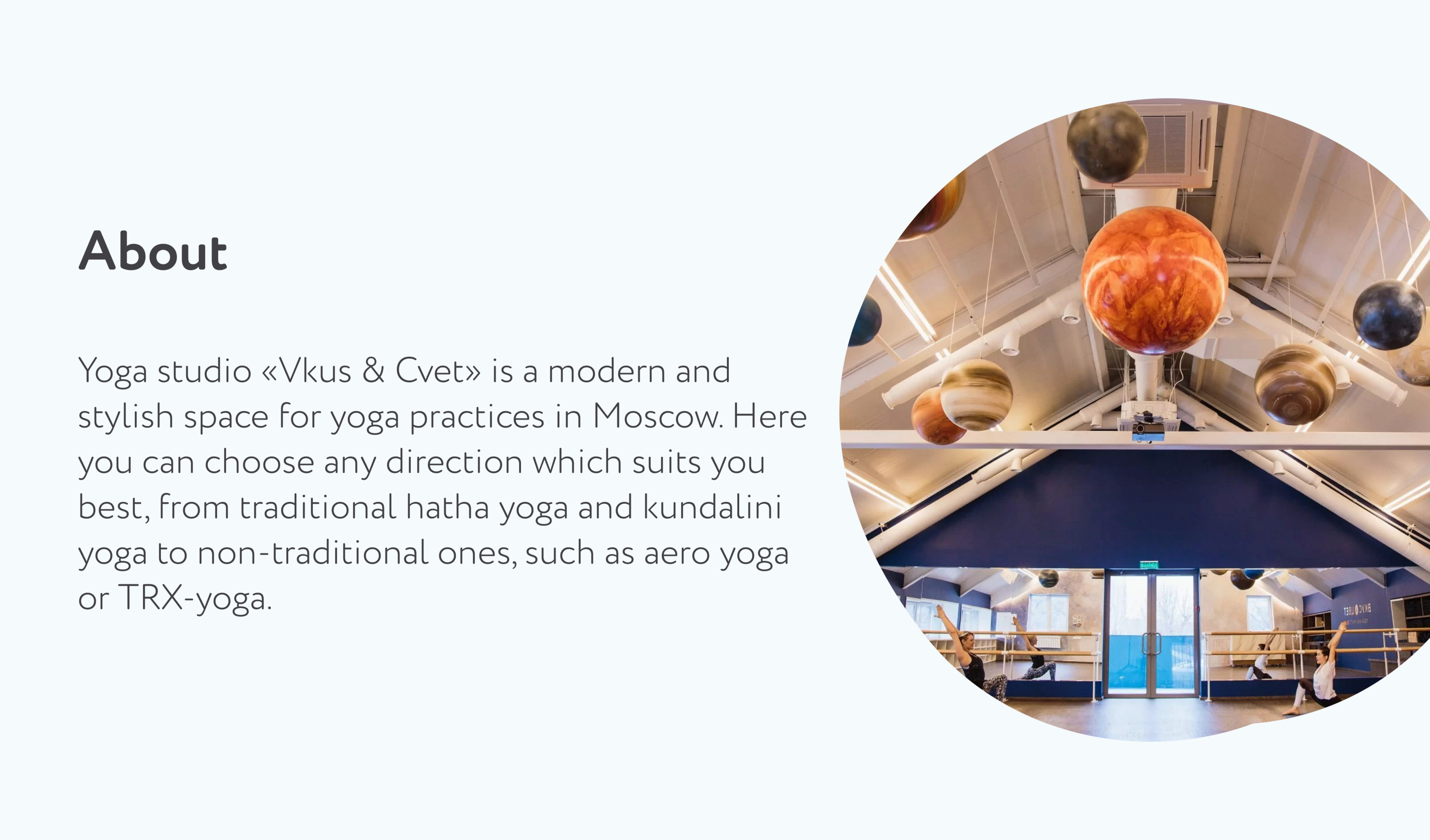 Yoga studio App — Изображение №2 — Интерфейсы на Dprofile