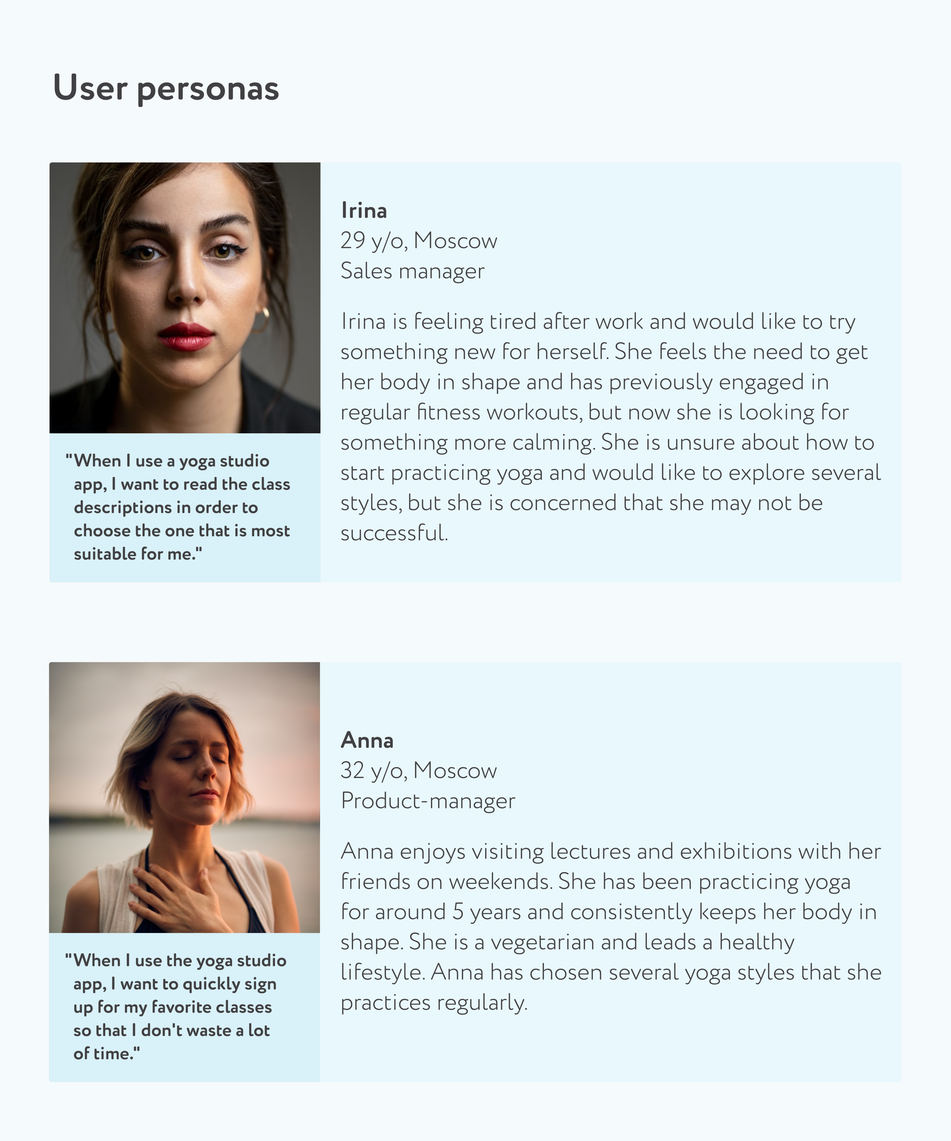 Yoga studio App — Изображение №3 — Интерфейсы на Dprofile
