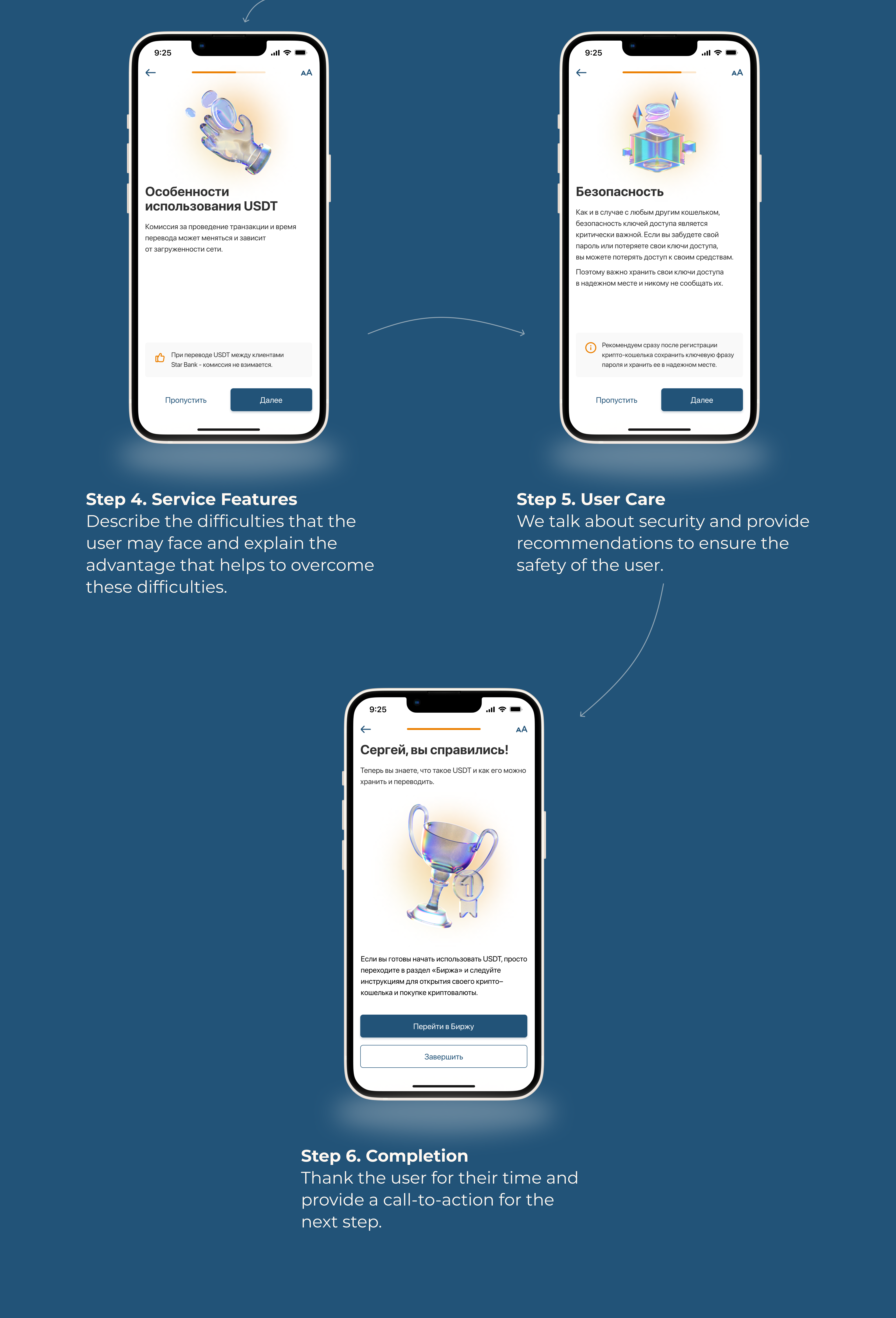 Onboarding for new crypto feature in bank app — Изображение №7 — Интерфейсы на Dprofile