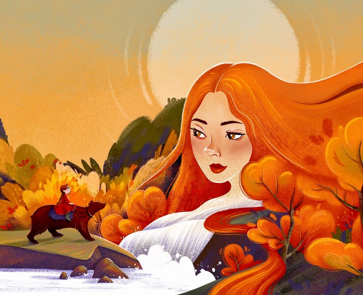 Удивительное приключение Маши. Дизайн книги — Иллюстрация, Графика на Dprofile