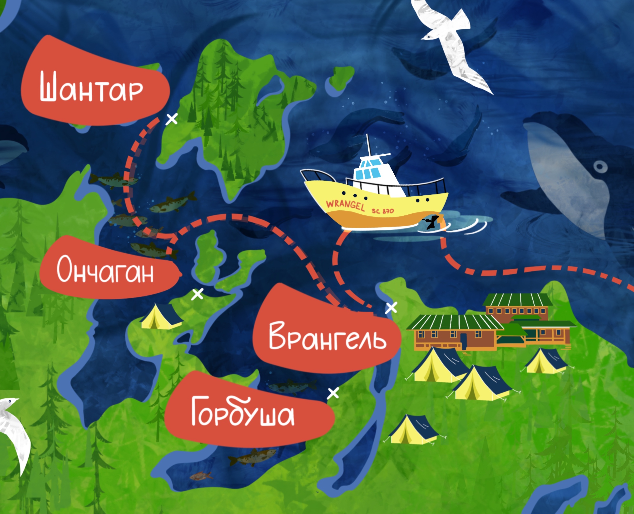 Анимация карты России — Иллюстрация, Анимация на Dprofile