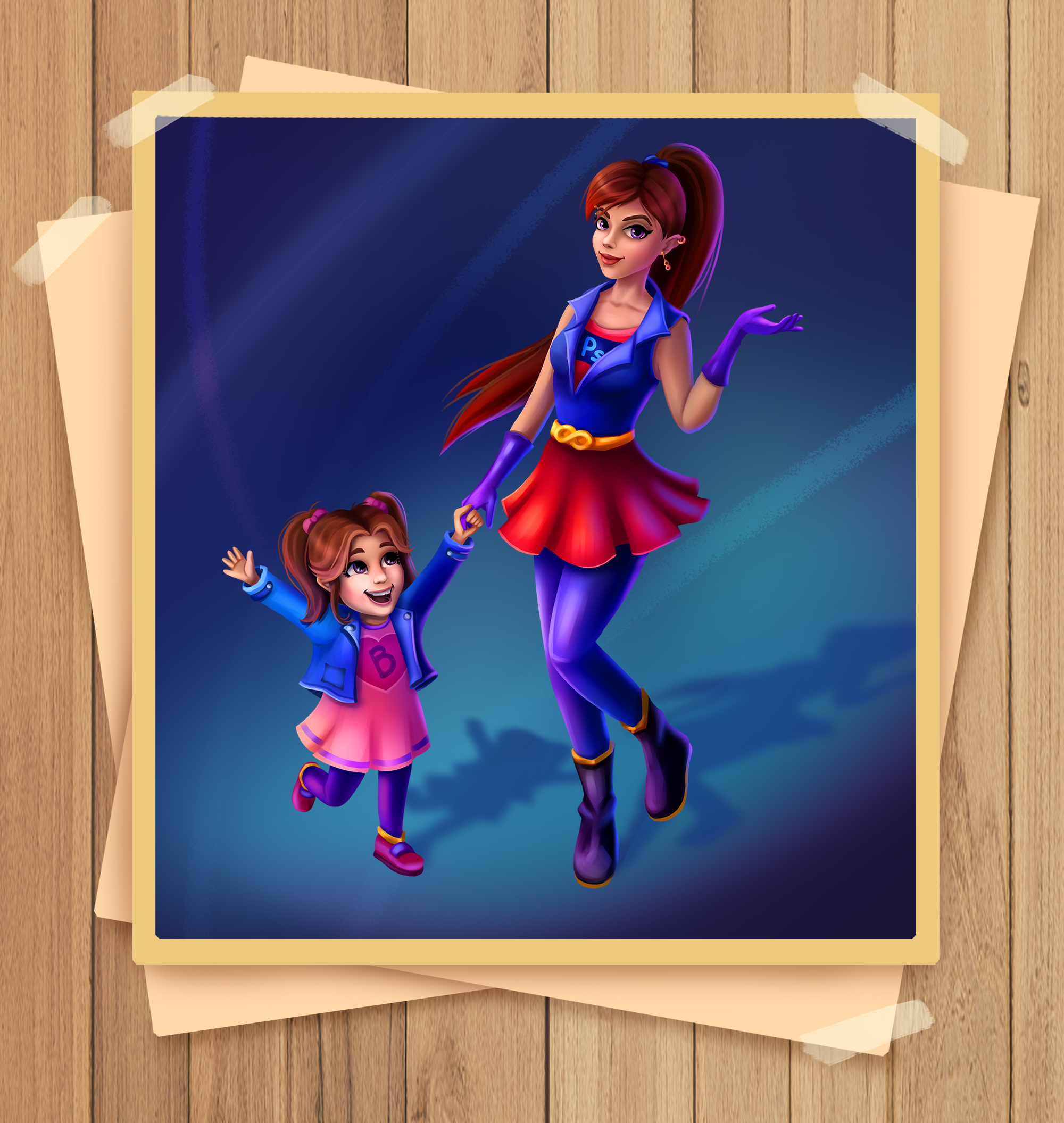 Mommy Superhero - game art — Изображение №4 — Иллюстрация на Dprofile