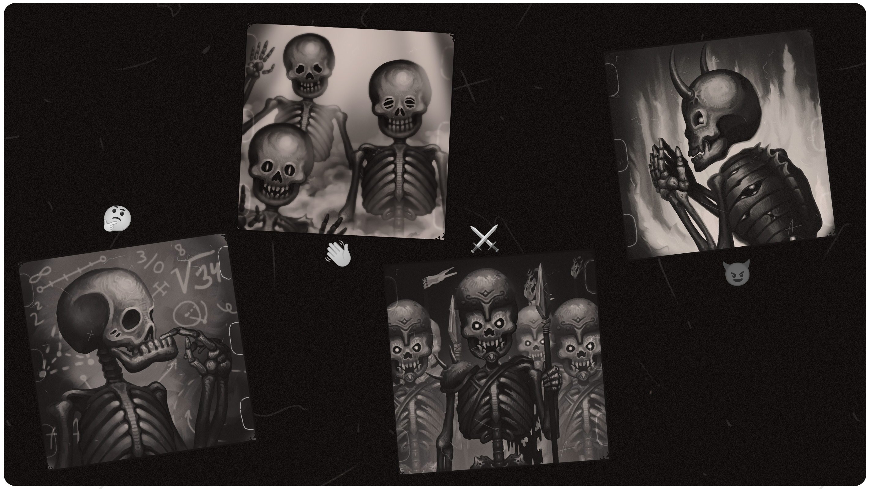 'Army of the Dead' Stickers — Изображение №3 — Иллюстрация, Анимация на Dprofile