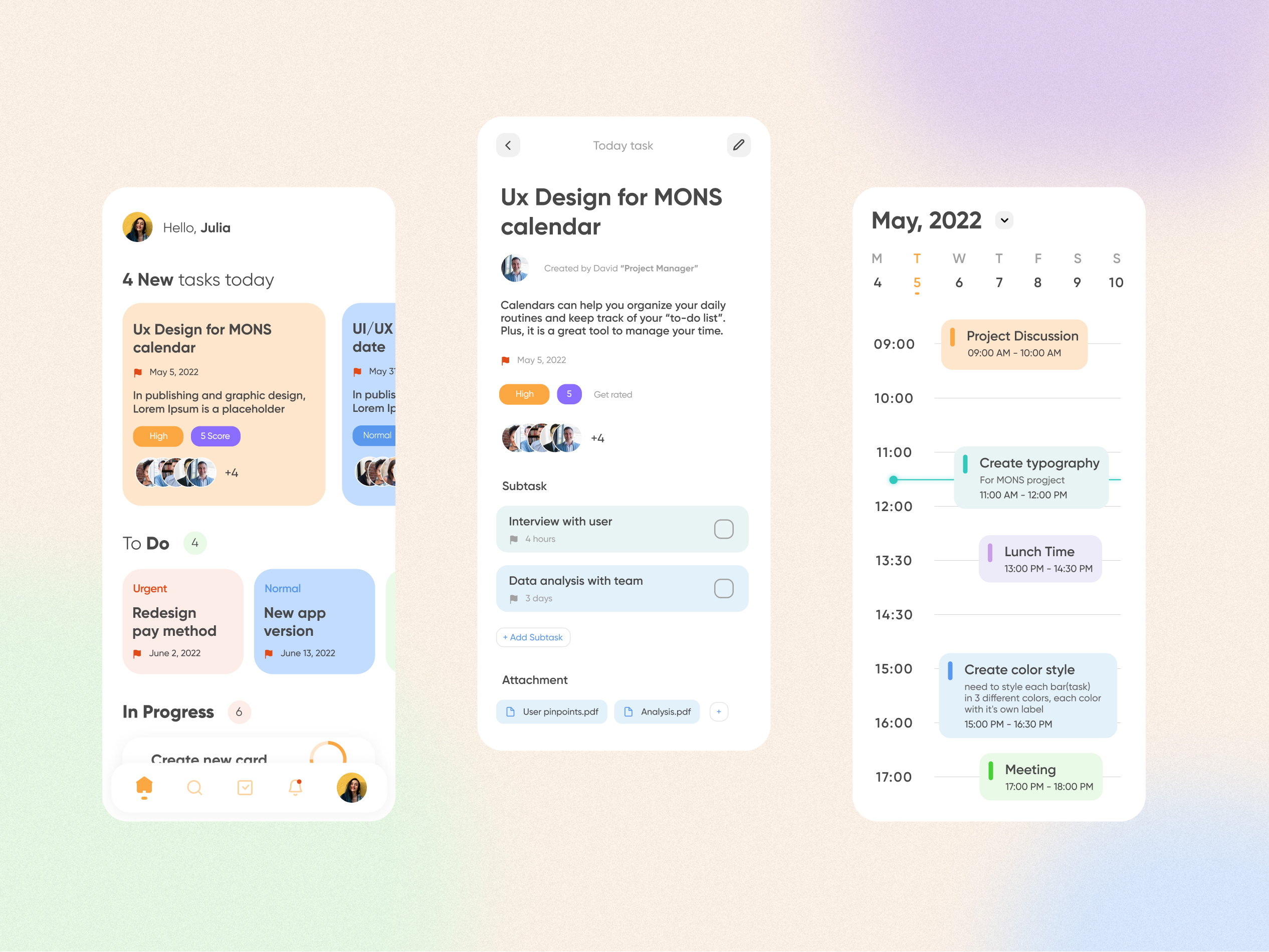 Task Manager App design | Case Study — Изображение №1 — Интерфейсы на Dprofile