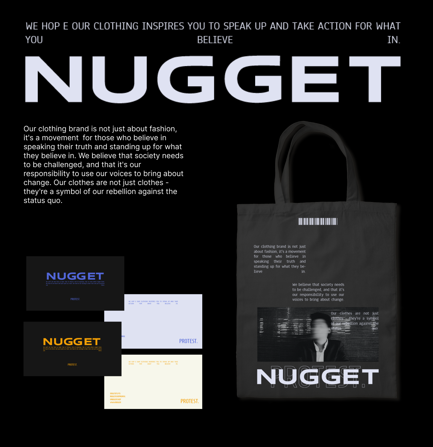NUGGET | Магазин одежды | Фирменный стиль — Изображение №2 — Брендинг, Маркетинг на Dprofile