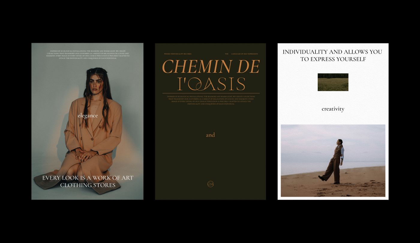 CHEMIN DE I'OASIS | Фирменный стиль | Бренд одежды — Изображение №13 — Брендинг, Маркетинг на Dprofile