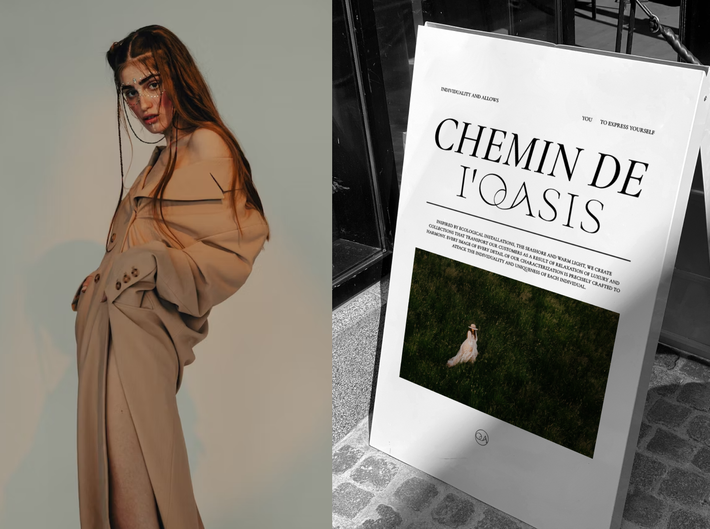 CHEMIN DE I'OASIS | Фирменный стиль | Бренд одежды — Изображение №8 — Брендинг, Маркетинг на Dprofile