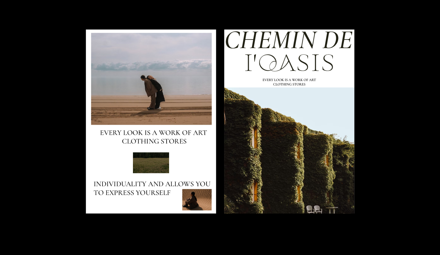 CHEMIN DE I'OASIS | Фирменный стиль | Бренд одежды — Изображение №7 — Брендинг, Маркетинг на Dprofile