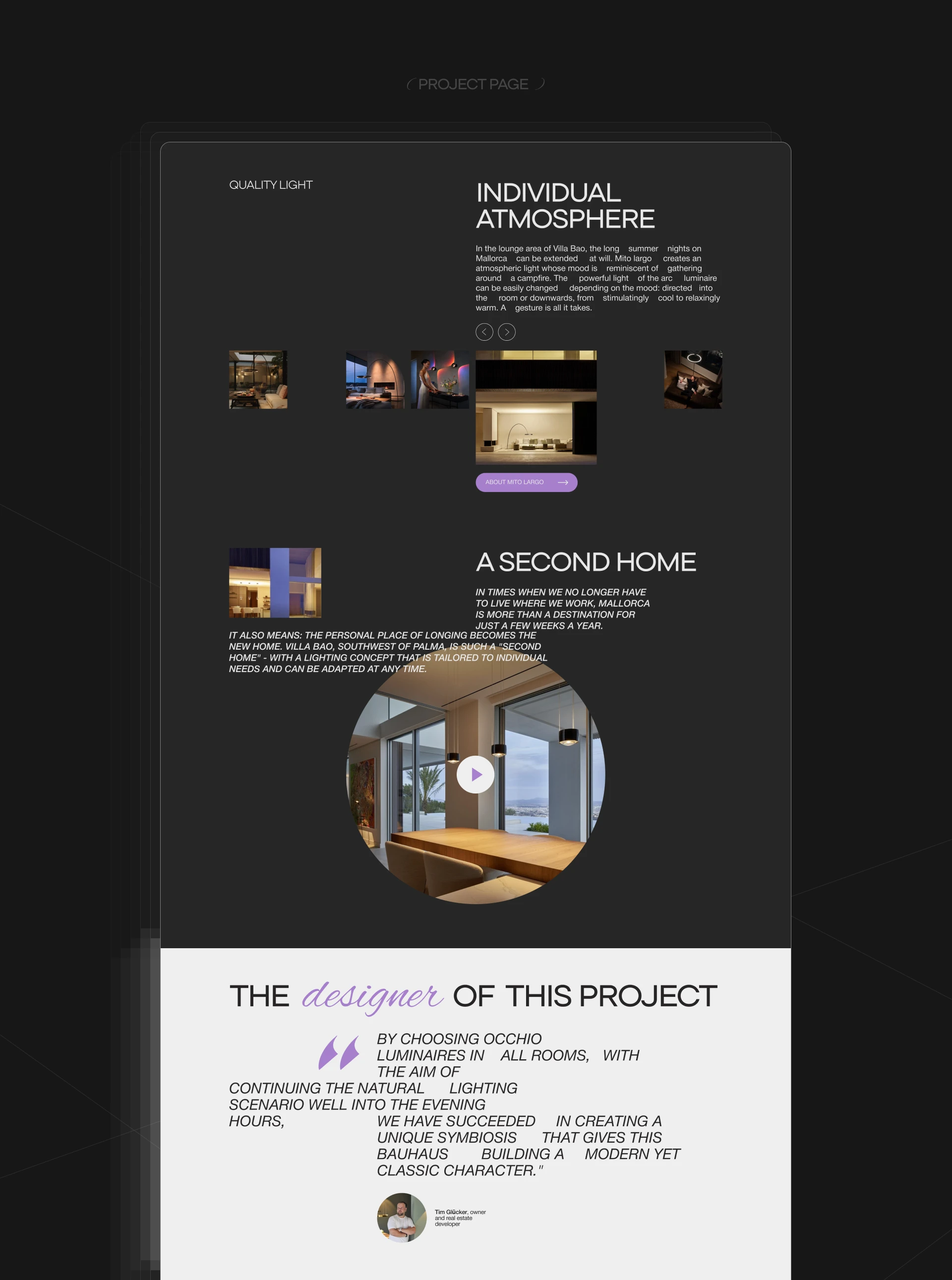 Occhio | Corporate website redesign — Изображение №4 — Интерфейсы, Брендинг на Dprofile
