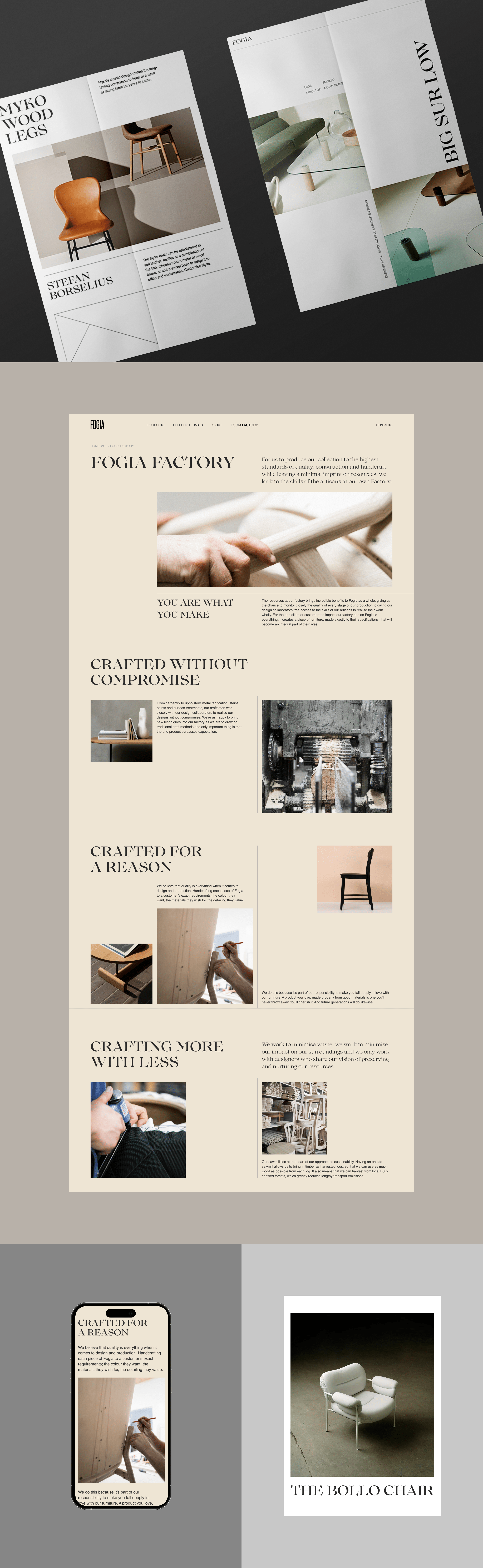 Fogia Furniture Corporate Website Redesign Concept — Изображение №5 — Интерфейсы на Dprofile